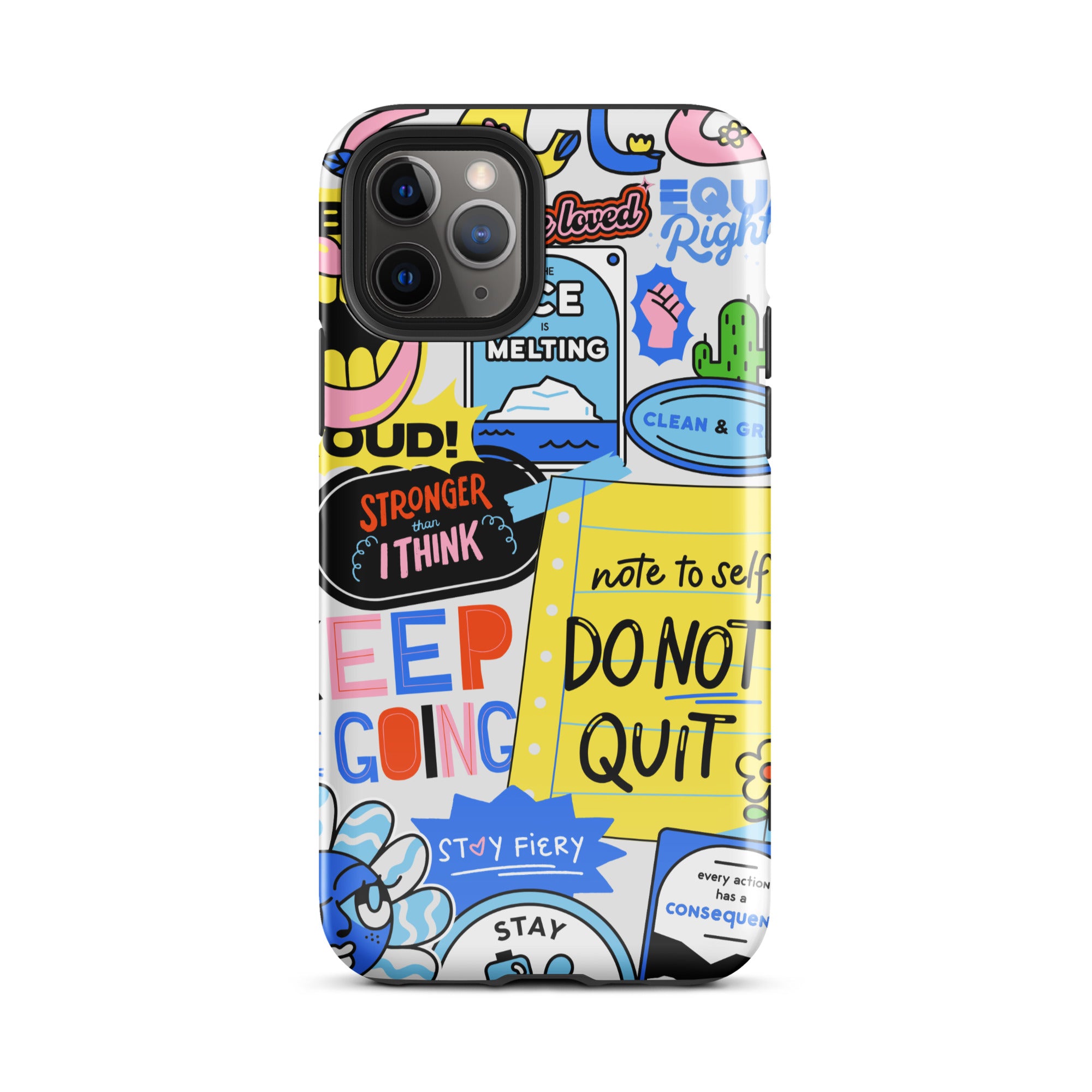 Don't Quit Tough Phone Case for iPhone® 11 Pro front 