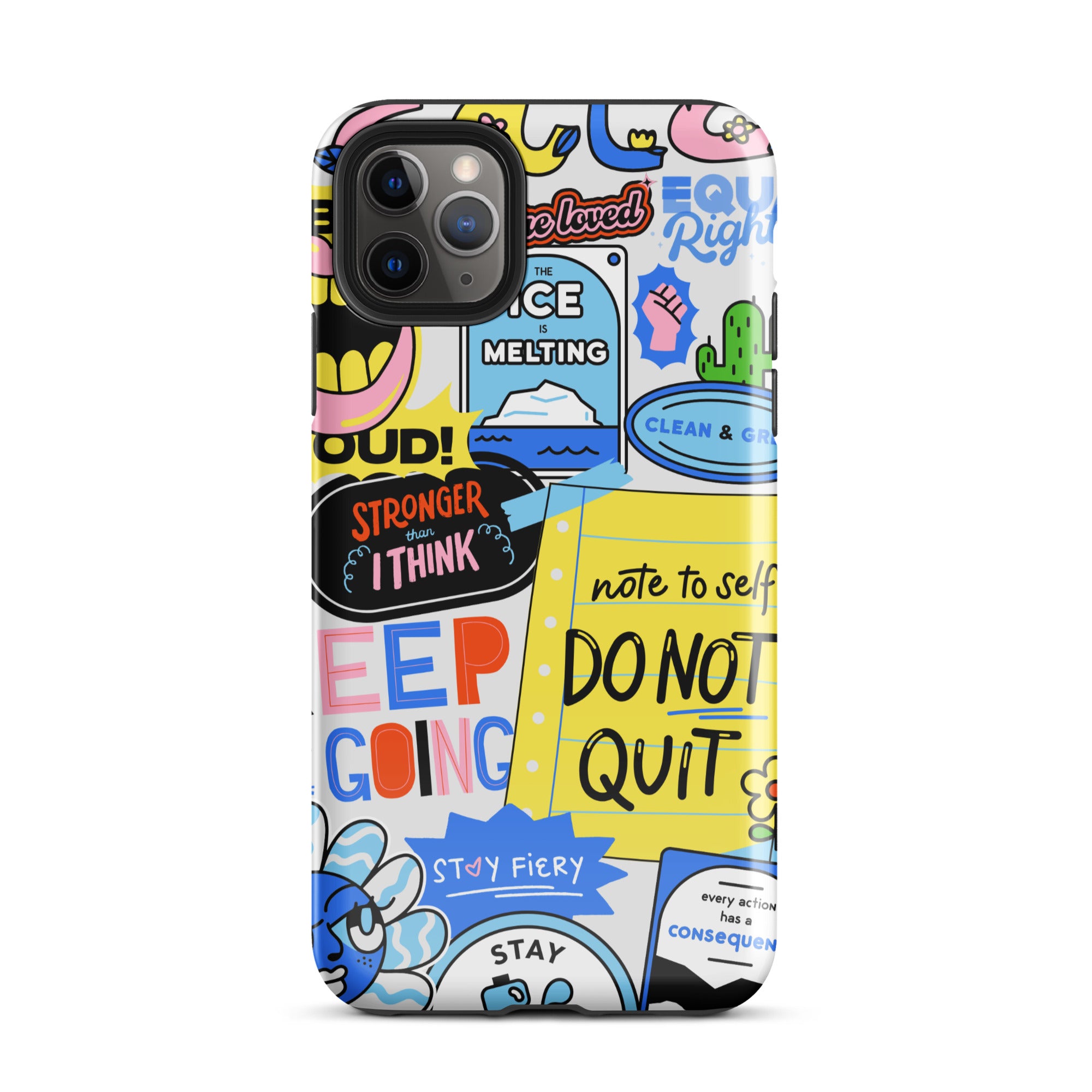Don't Quit Tough Phone Case for iPhone® Pro Max front 