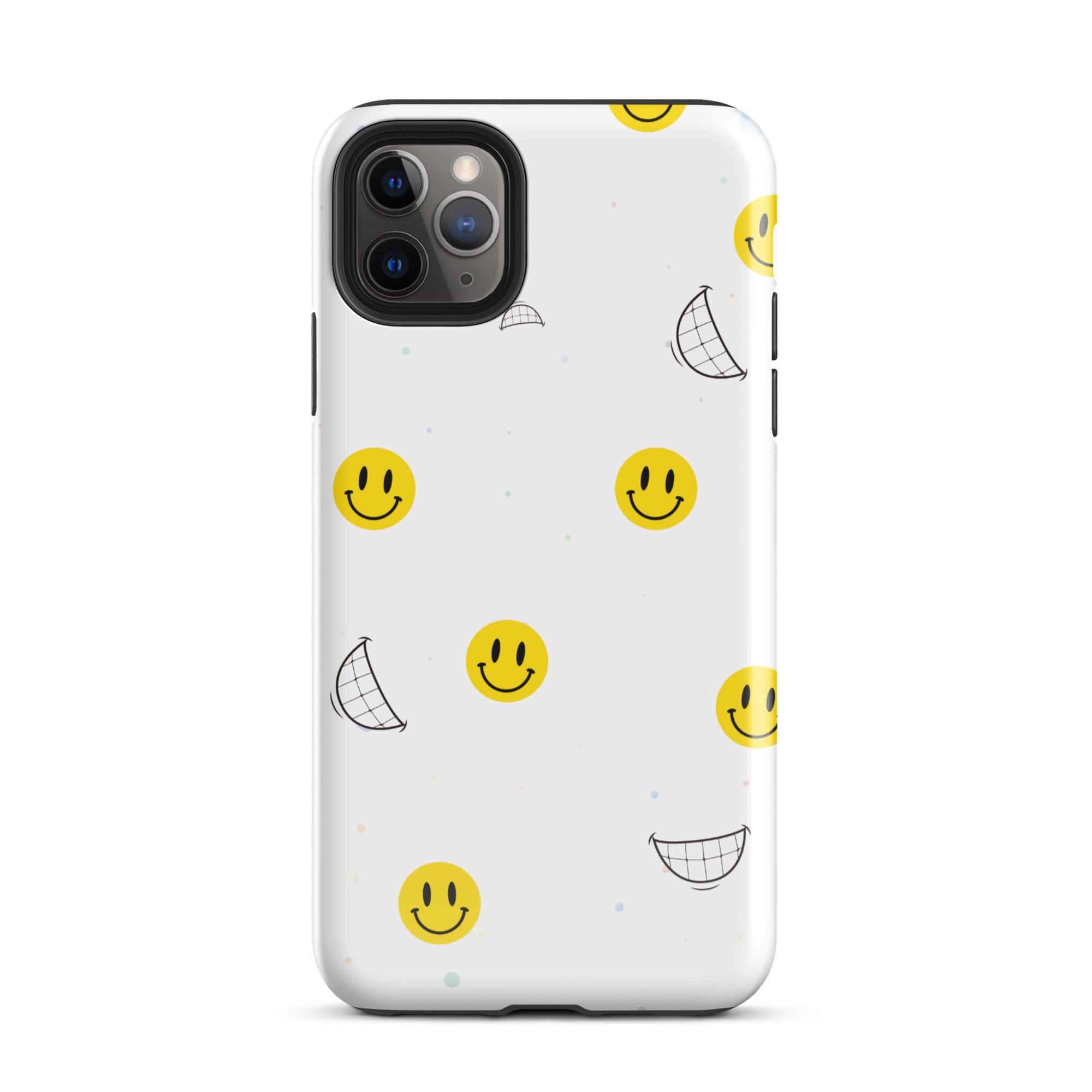 Happy Face Tough Phone Case for iPhone® 11 Pro Max front 