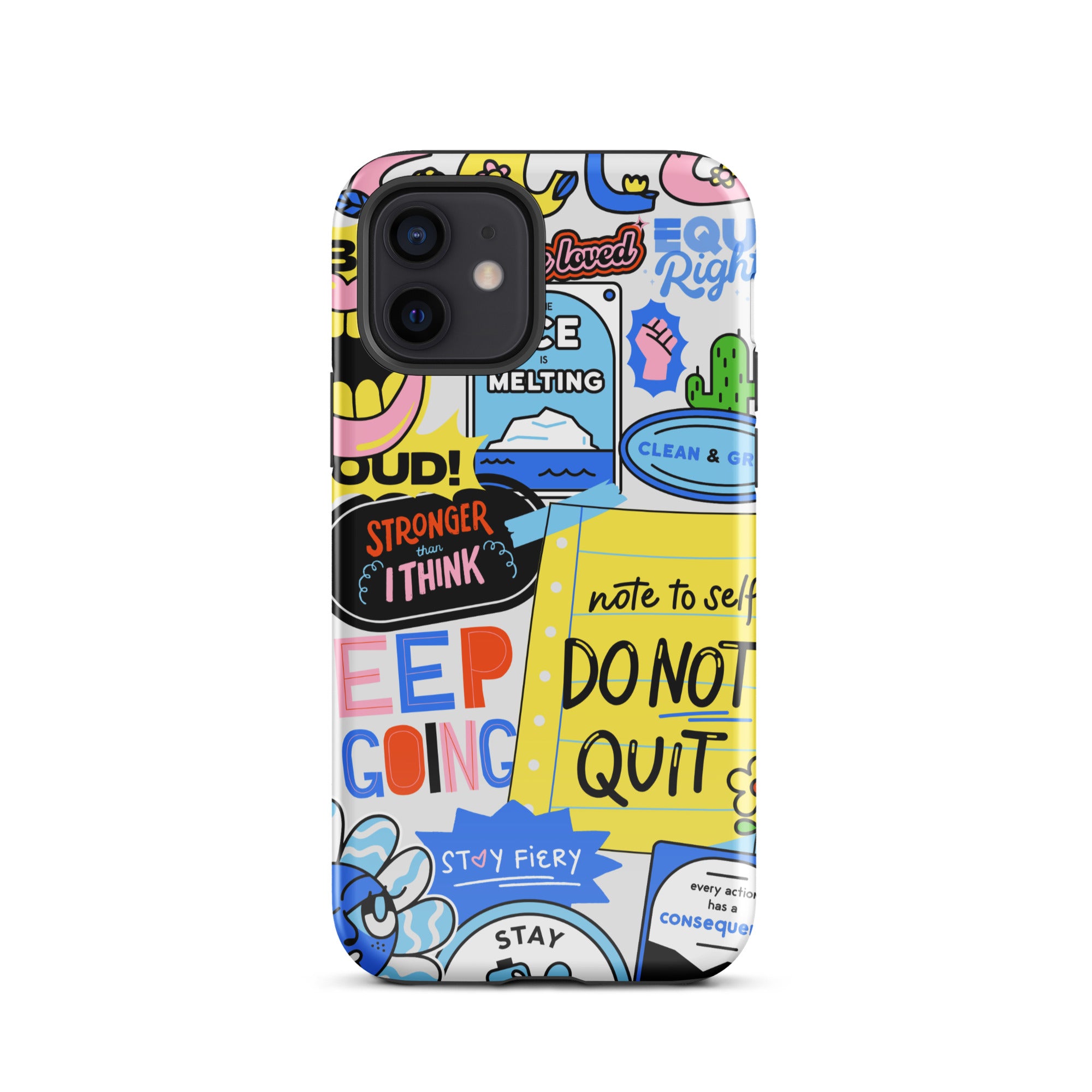 Don't Quit Tough Phone Case for iPhone® 12 front