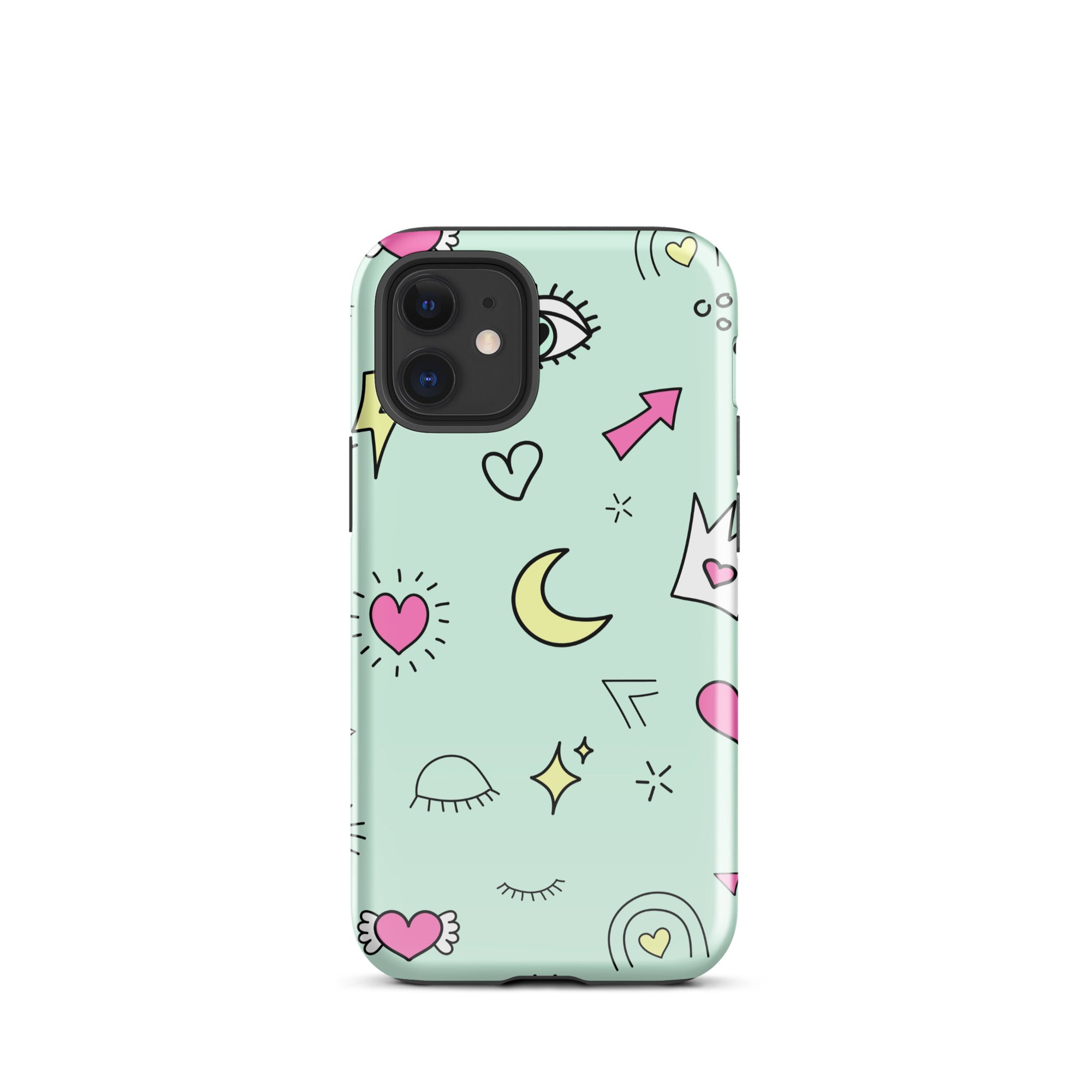 Moon Heart Tough Phone Case for iPhone® 12 Mini front