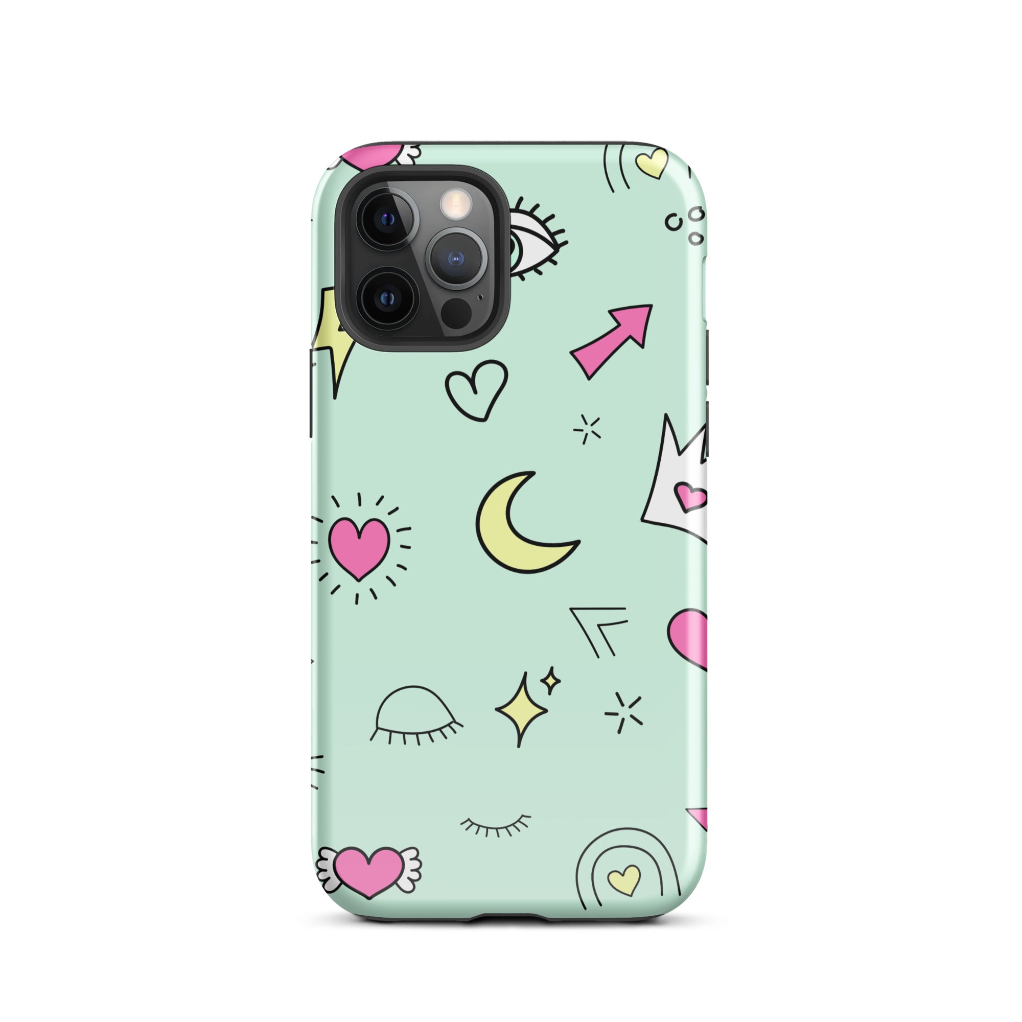 Moon Heart Tough Phone Case for iPhone® 12 Pro front 