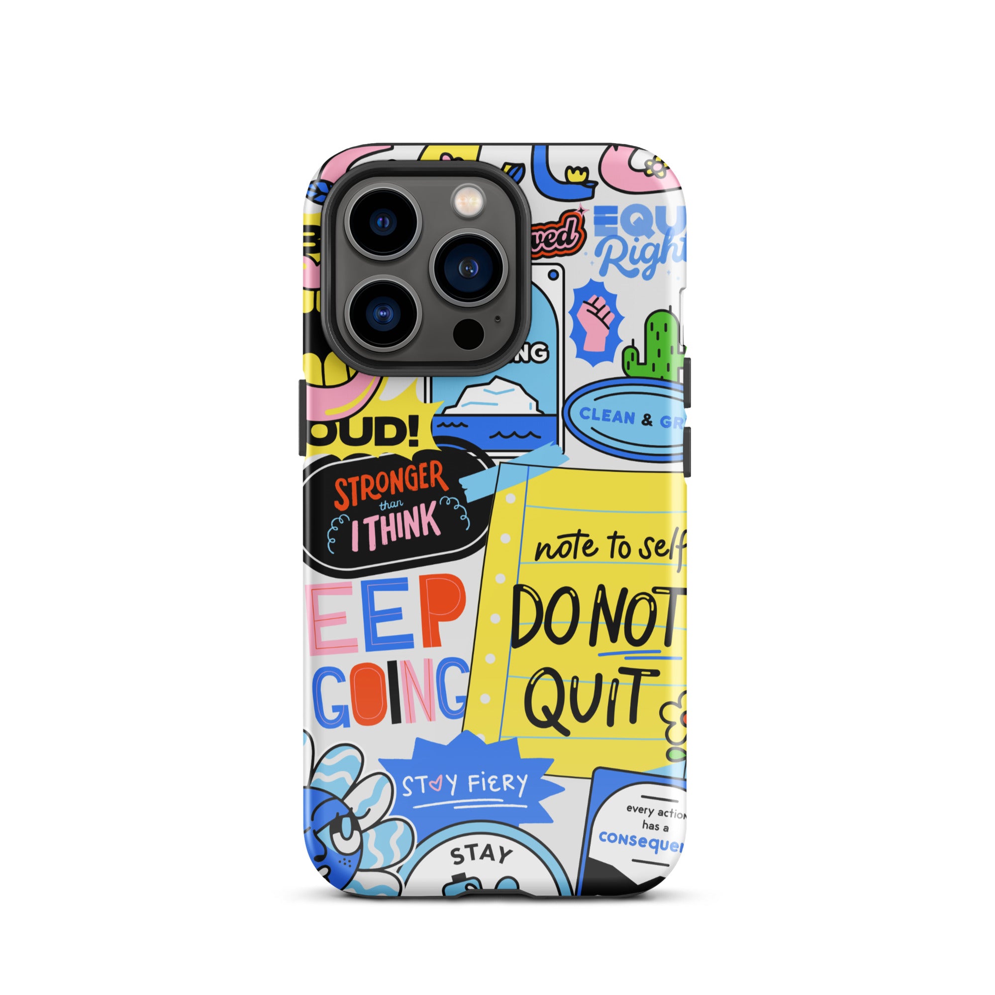 Don't Quit Tough Phone Case for iPhone® 13 Pro front