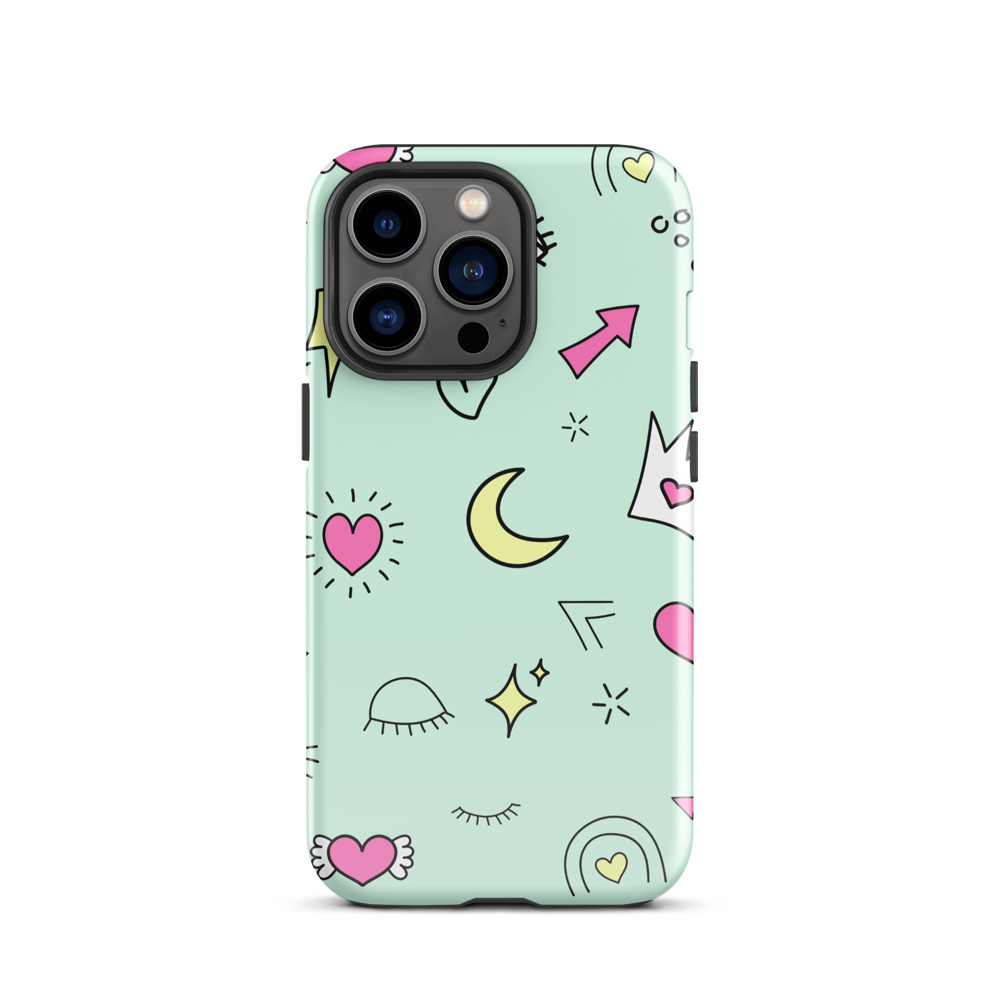 Moon Heart Tough Phone Case for iPhone® 13 Pro front