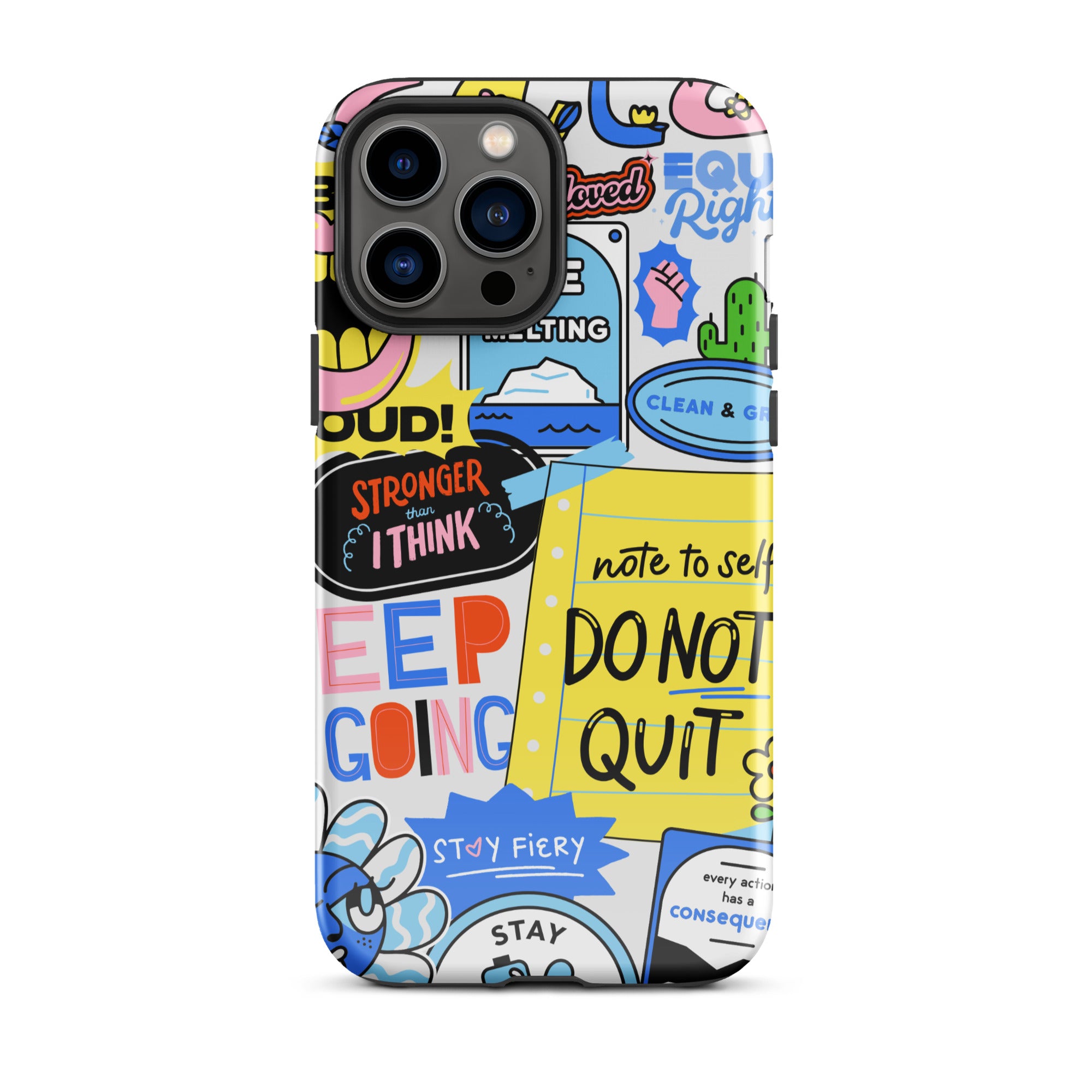 Don't Quit Tough Phone Case for iPhone® Pro Max front 