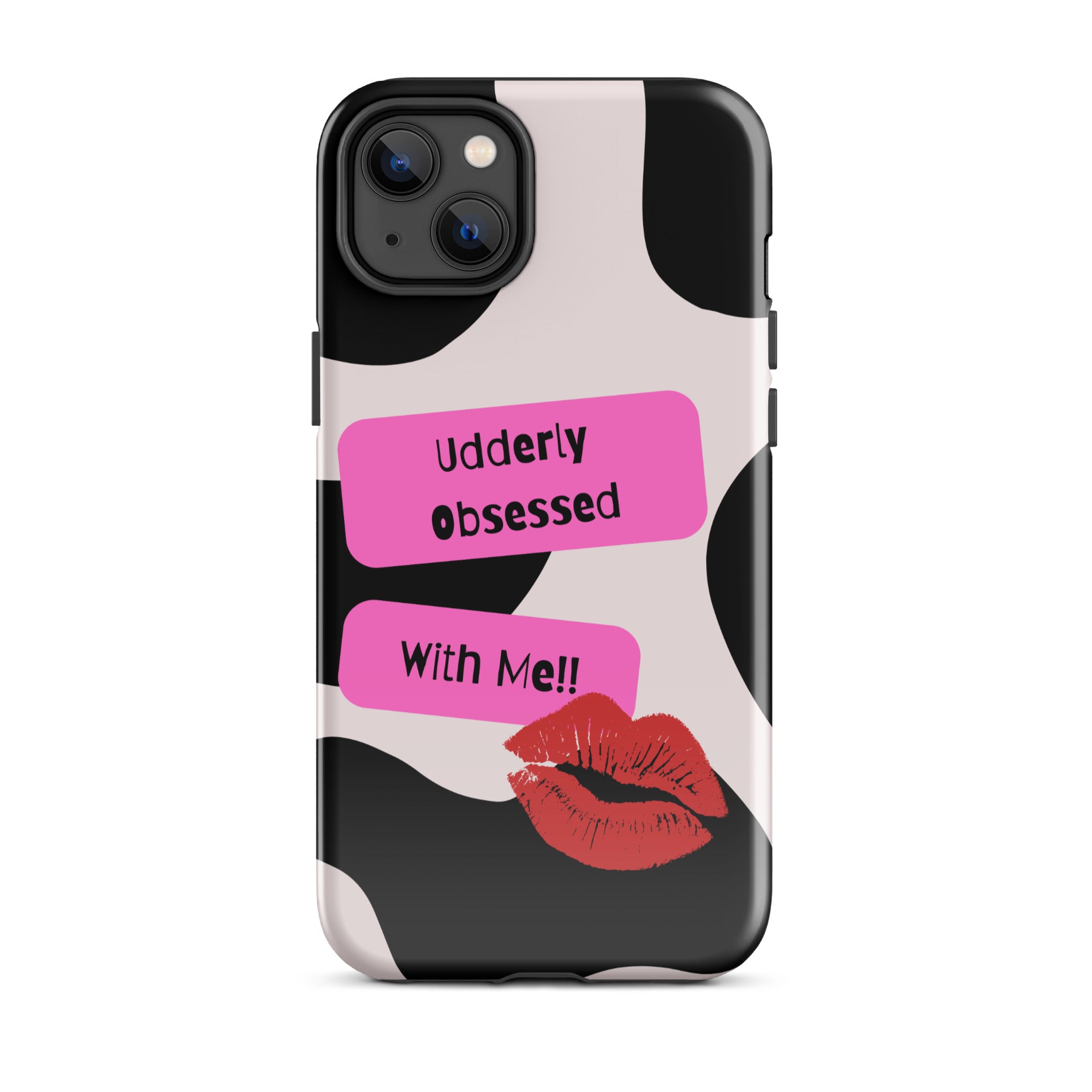 Udderly Obsessed Tough Phone Case for iPhone® 14 front
