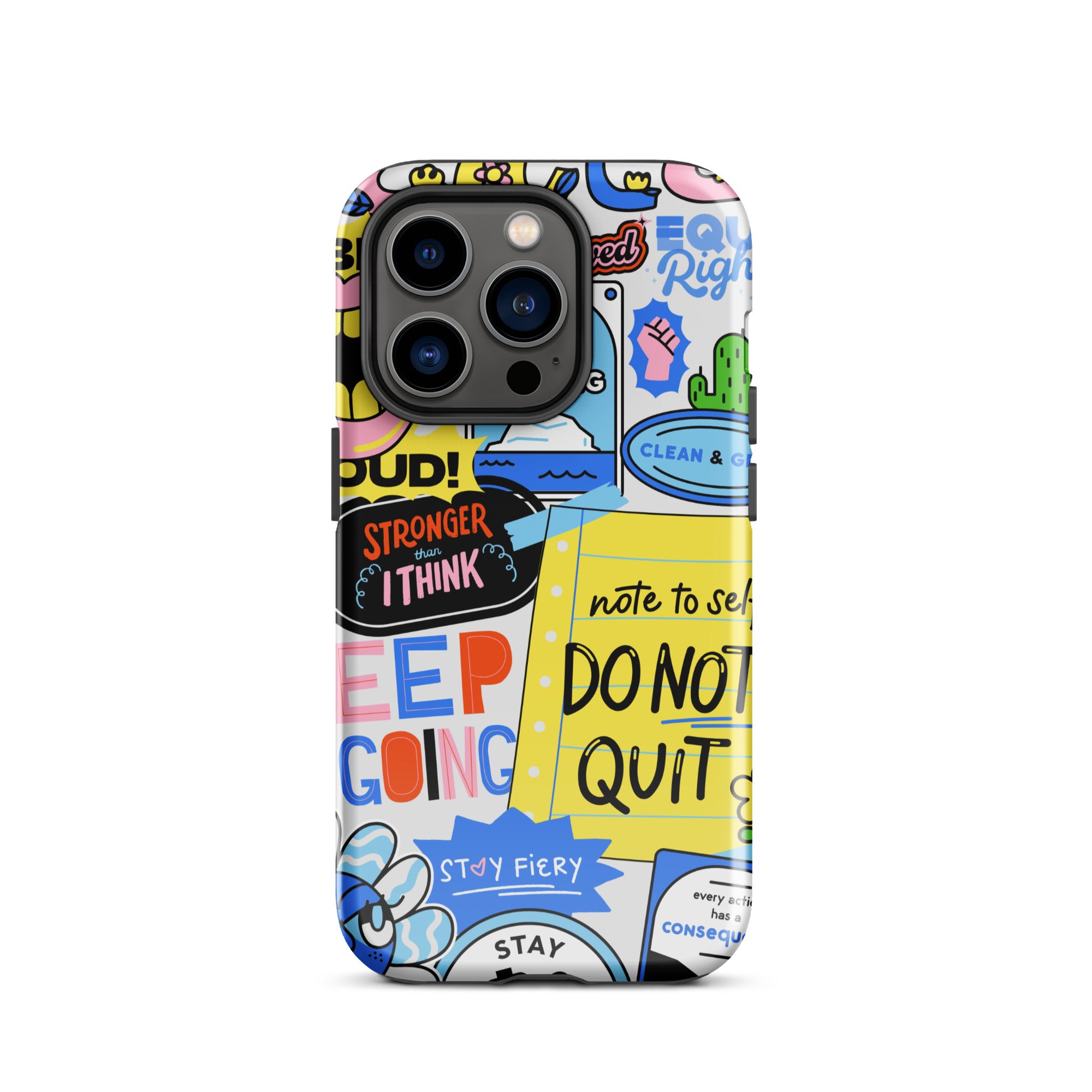 Don't Quit Tough Phone Case for iPhone® 14 Pro front