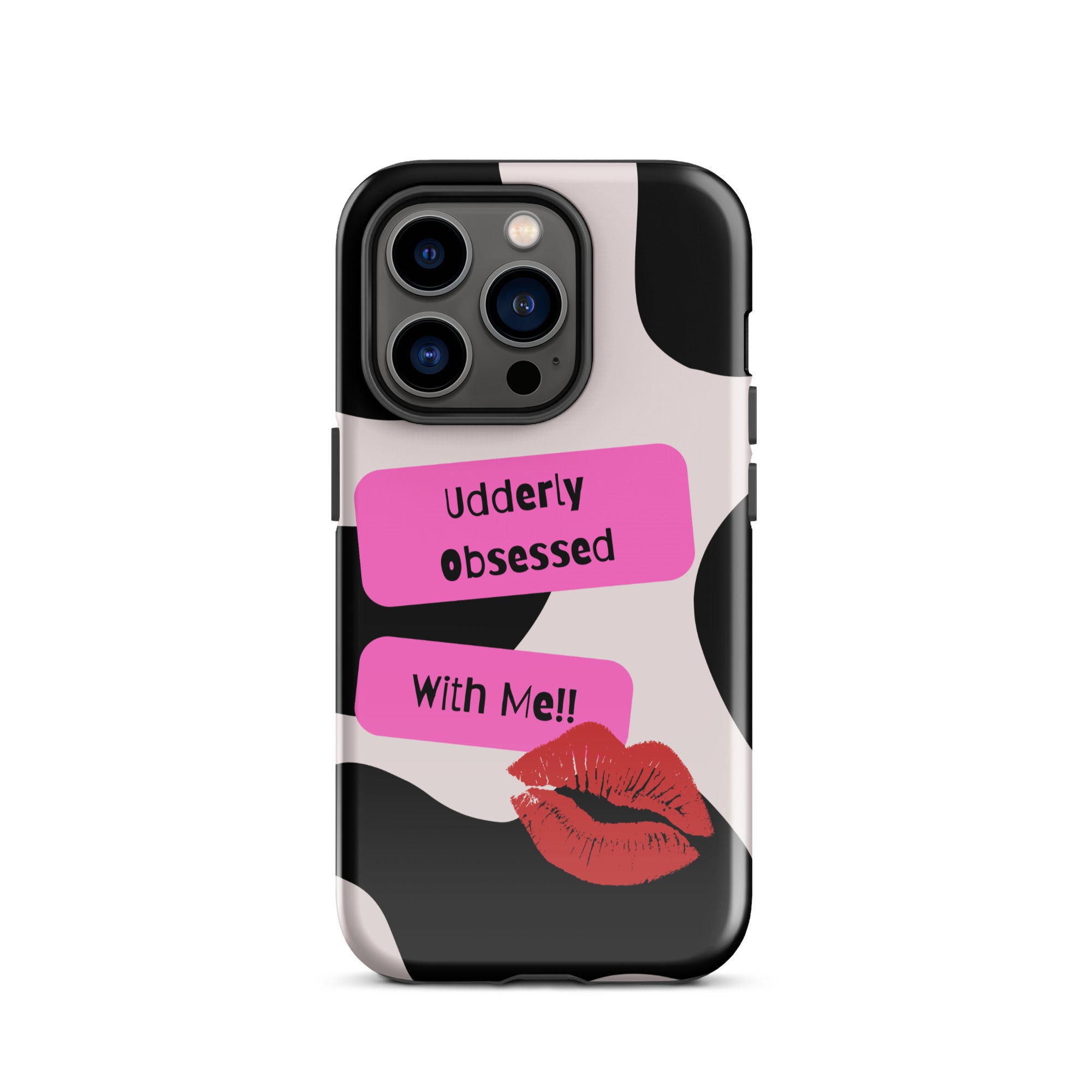 Udderly Obsessed Tough Phone Case for iPhone® 14 Pro front 