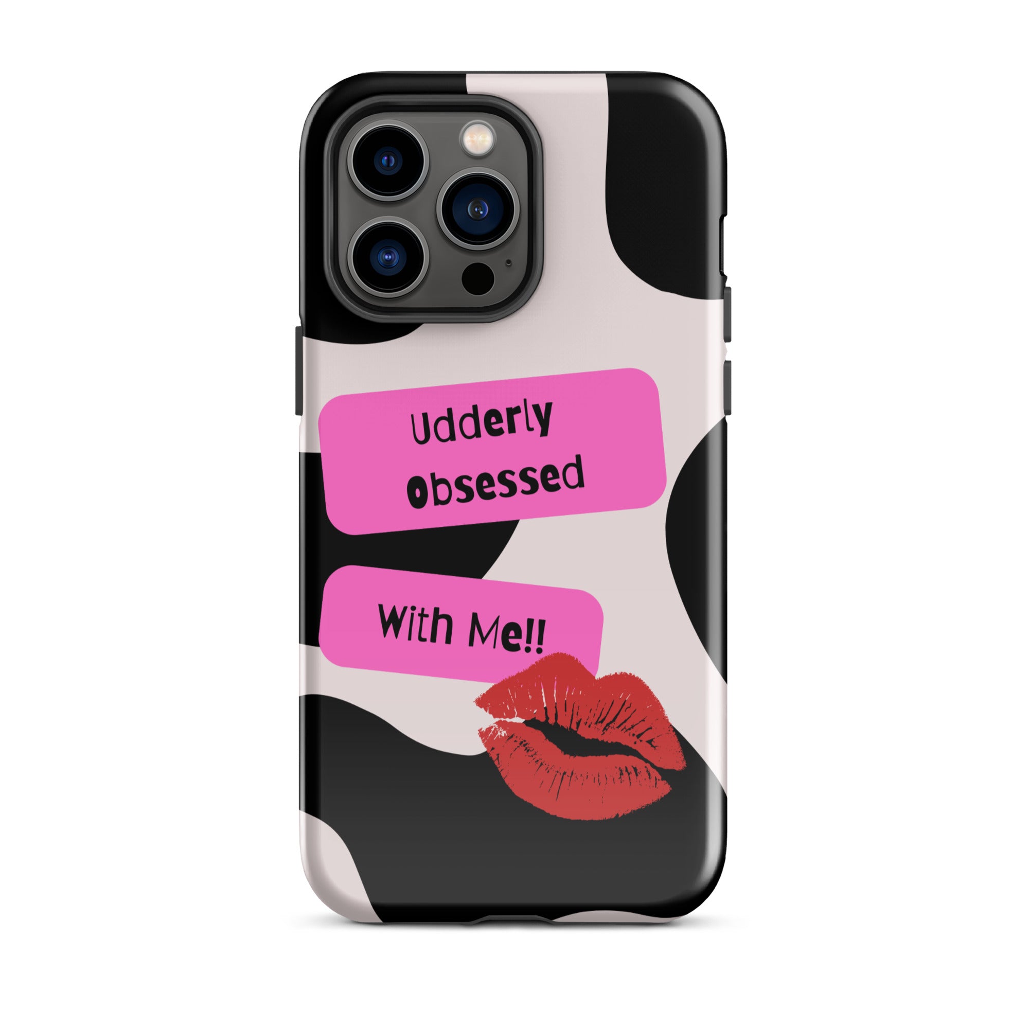 Udderly Obsessed Tough Phone Case for iPhone® 14 Max front