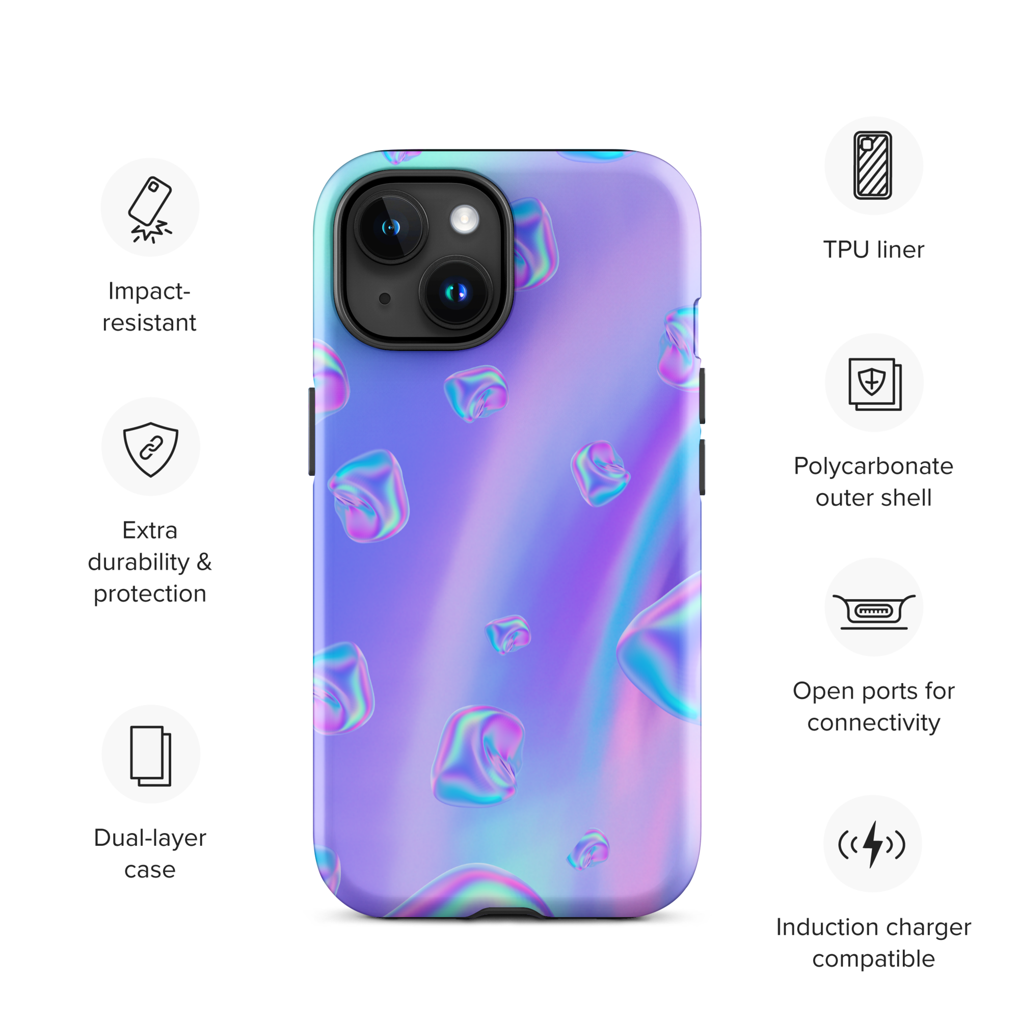 Purple Ethereal Tough Case for iPhone®