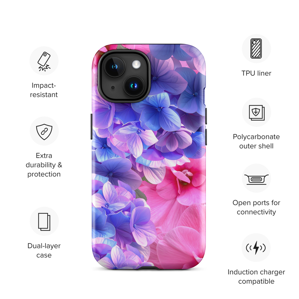 Hydrangea Tough Case for iPhone®