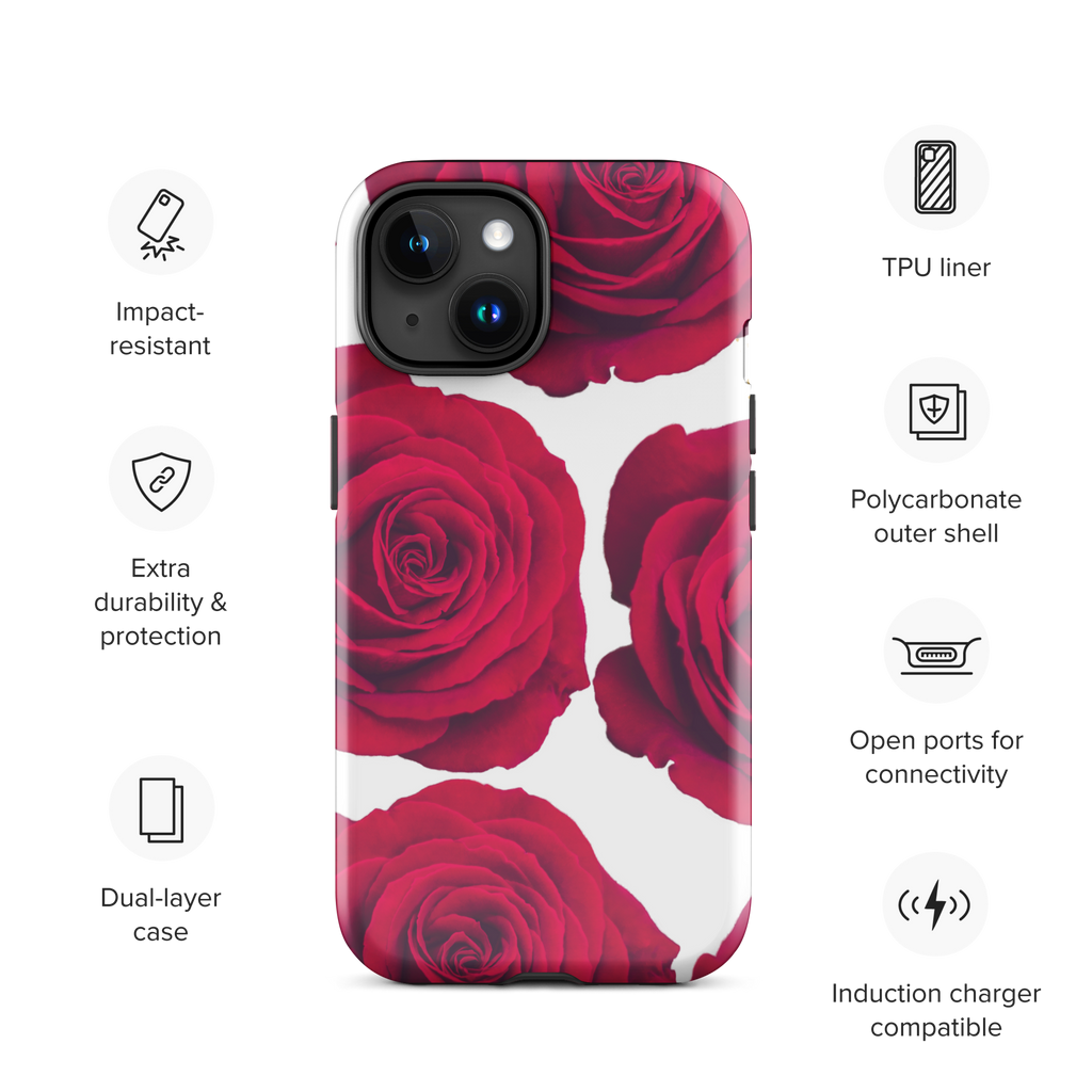 Red Rose Tough Case for iPhone®