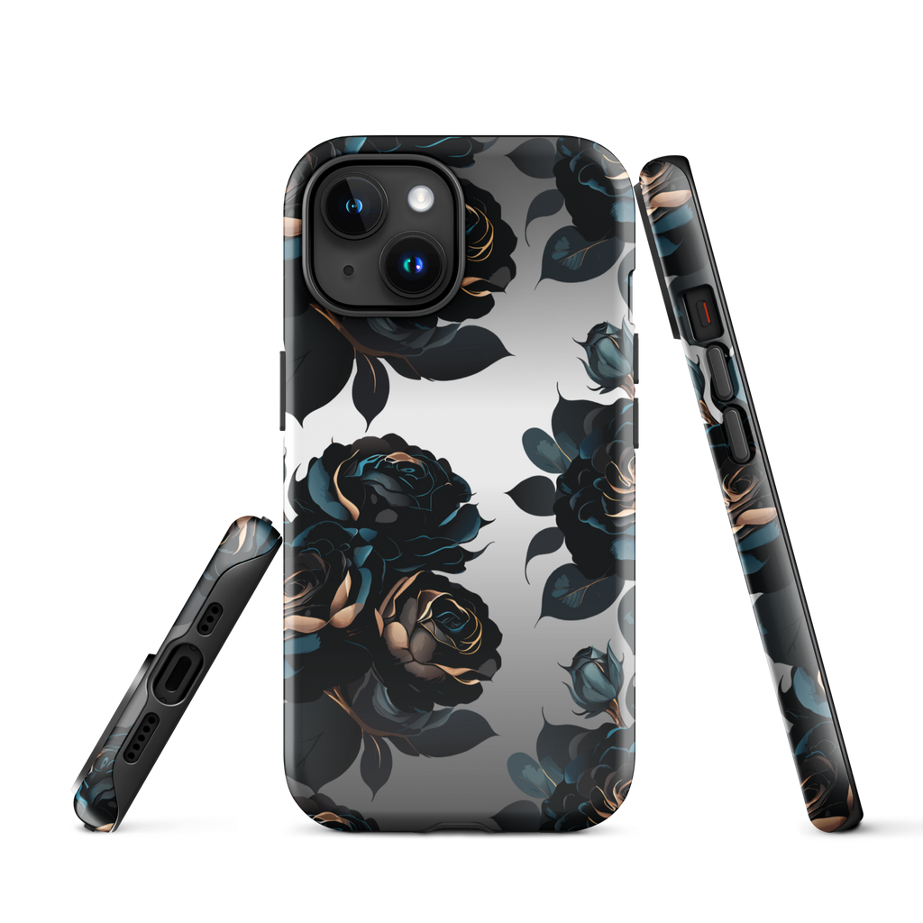 Black Rose Tough Case for iPhone®