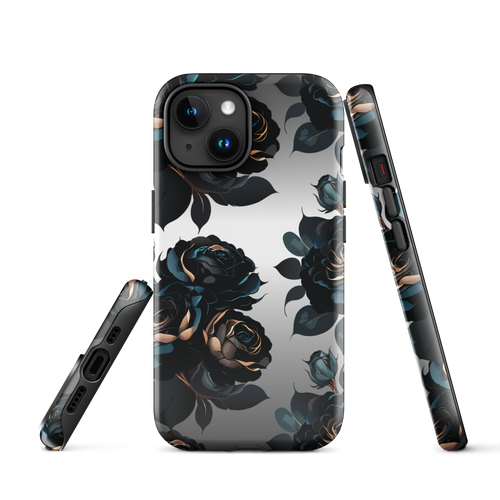 Black Rose Tough Case for iPhone®