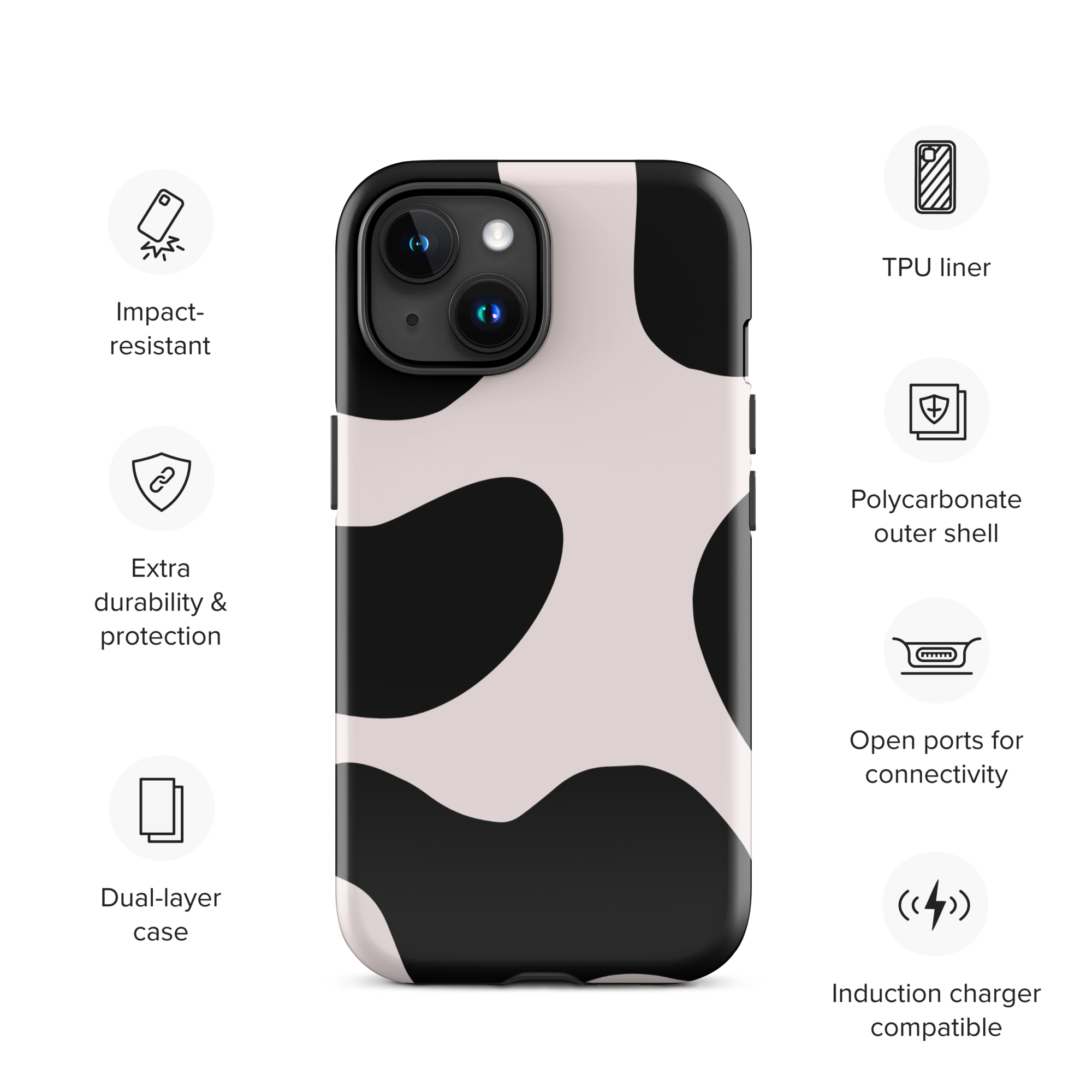 Udderly Tough Phone Case for iPhone® 15 front