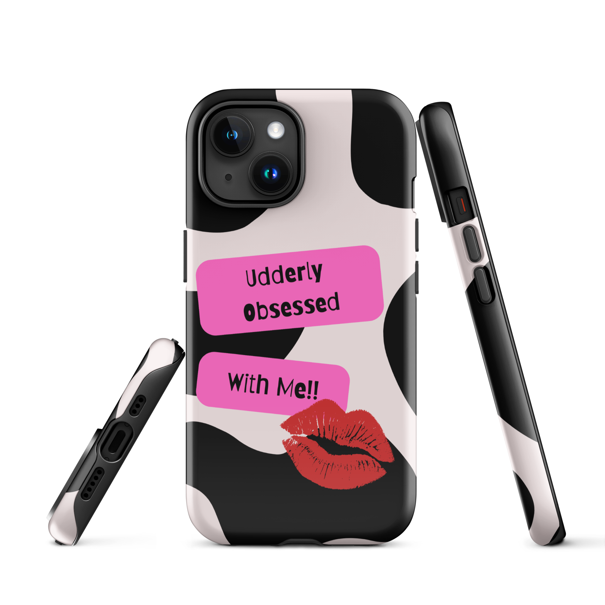Udderly Obsessed Tough Phone Case for iPhone® 15 front