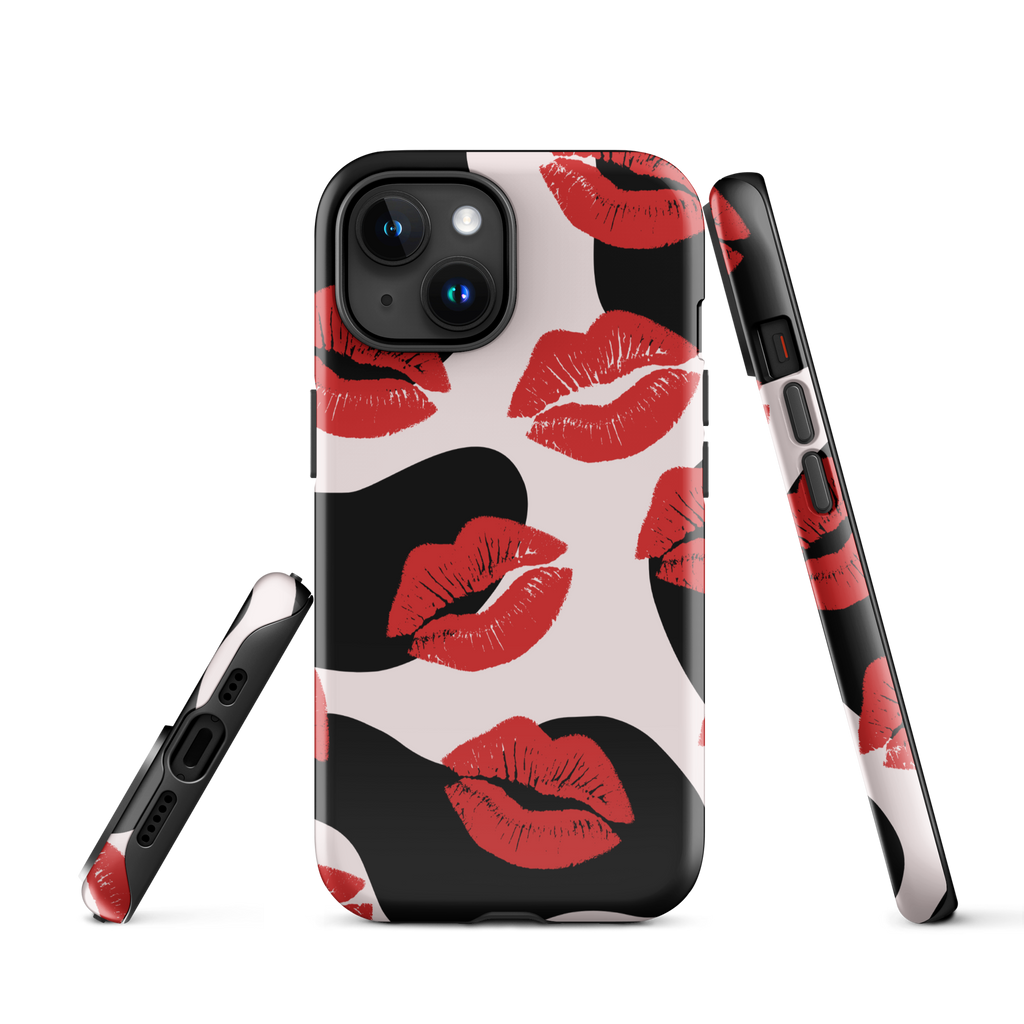 Kiss Me Tough Phone Case for iPhone® 15 front 