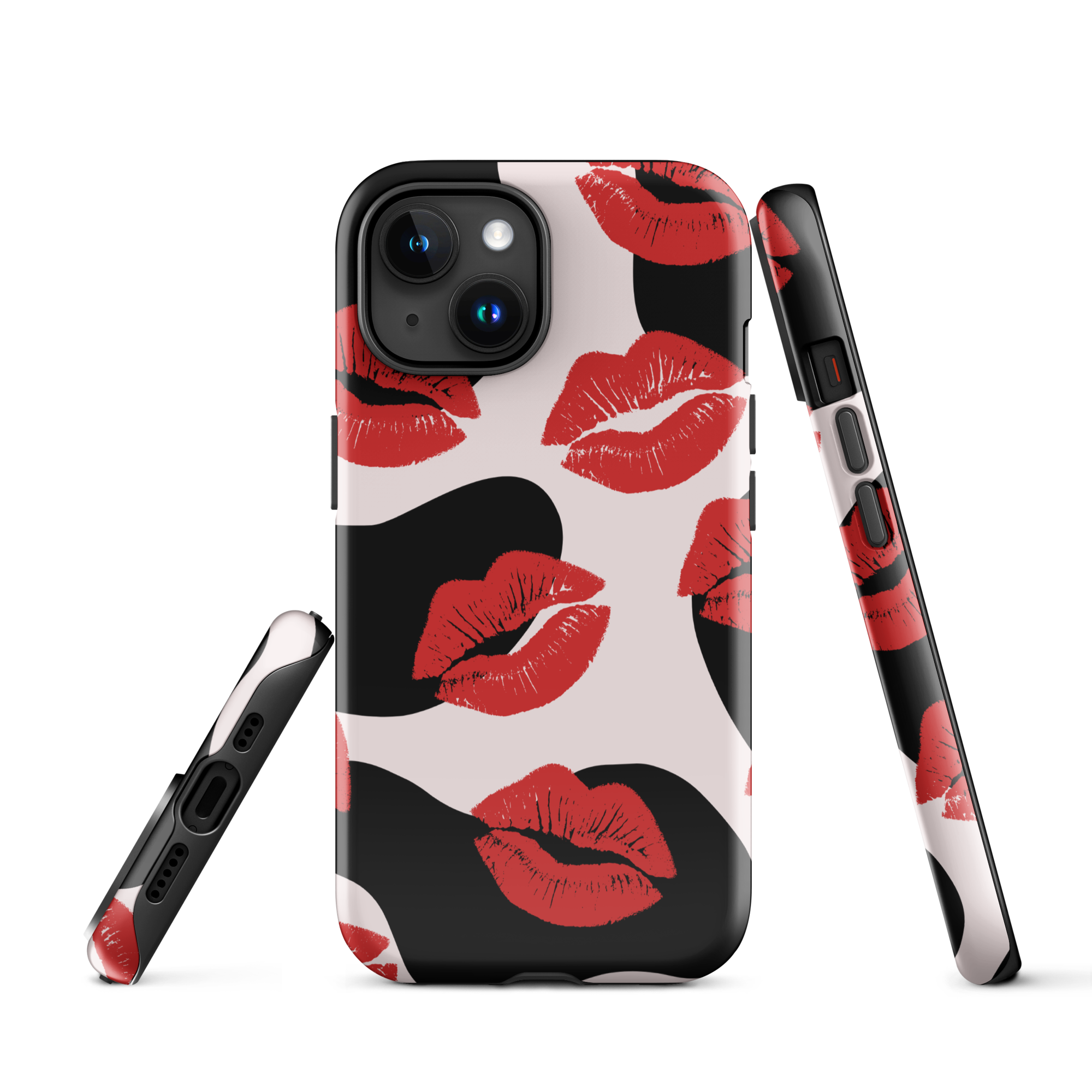 Kiss Me Tough Phone Case for iPhone® 15 front 