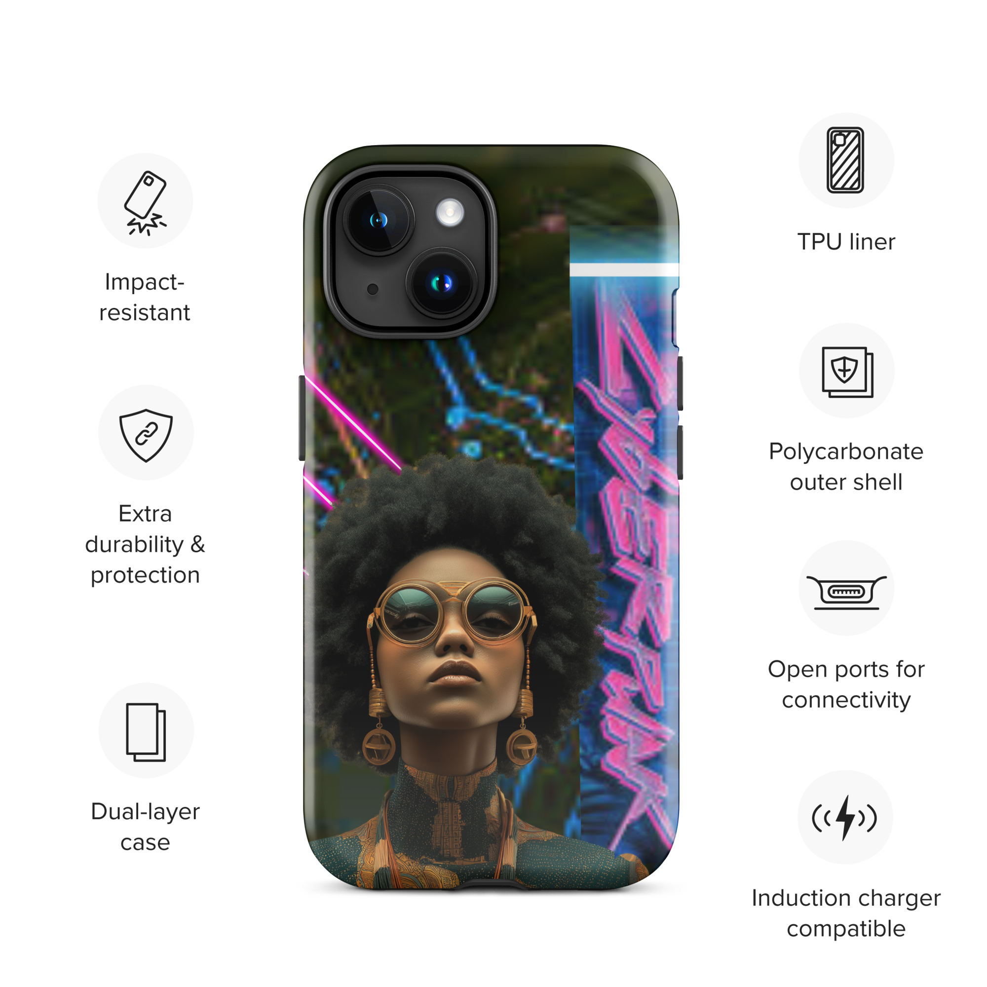 Cyber Punk Tough Case for iPhone®