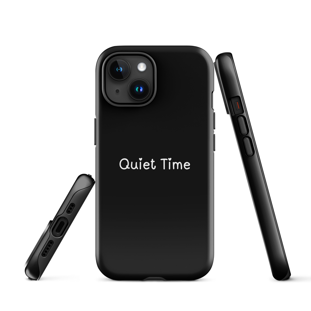 Quiet Time Tough Phone Case for iPhone® 15 front
