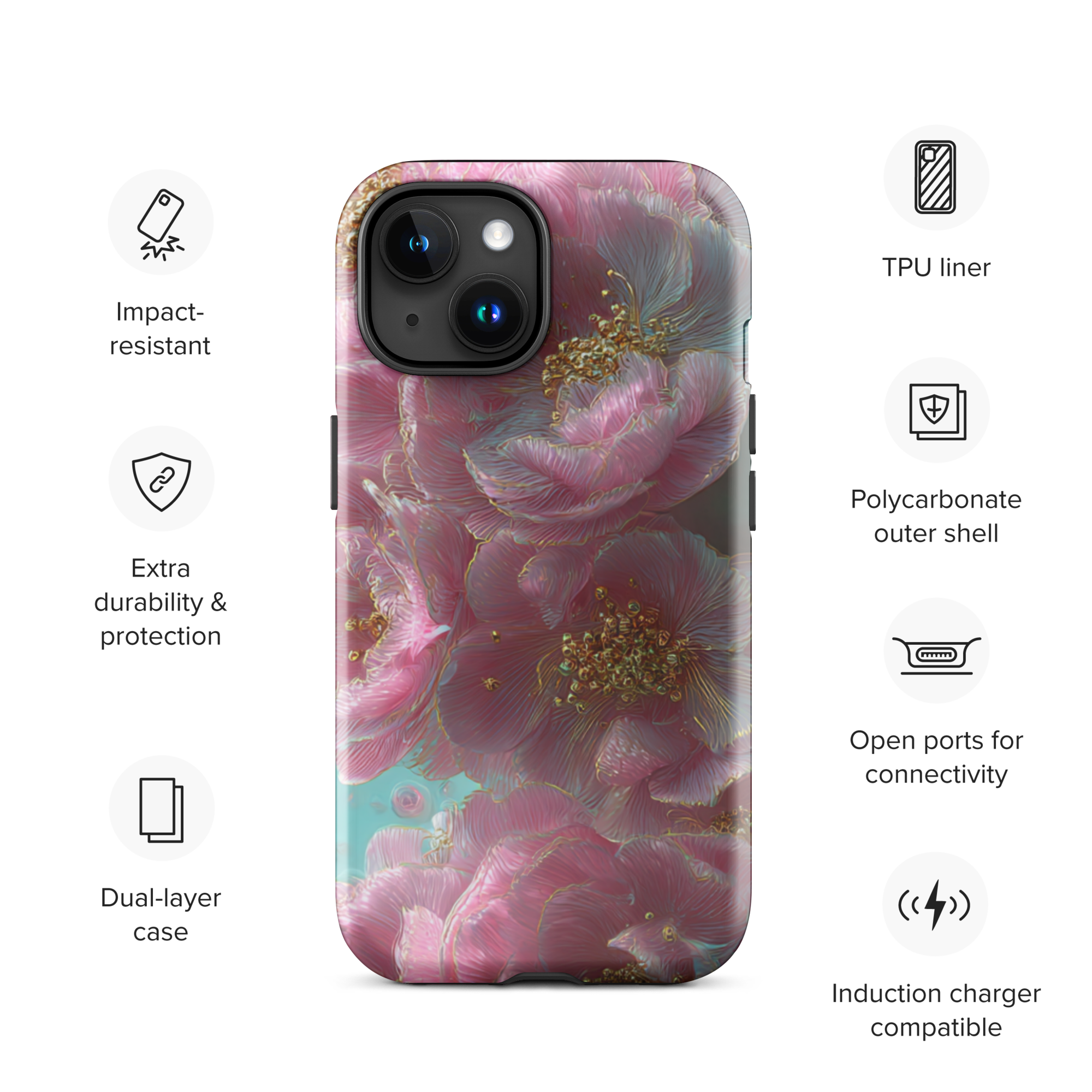 Gilded Blush Tough Case for iPhone®