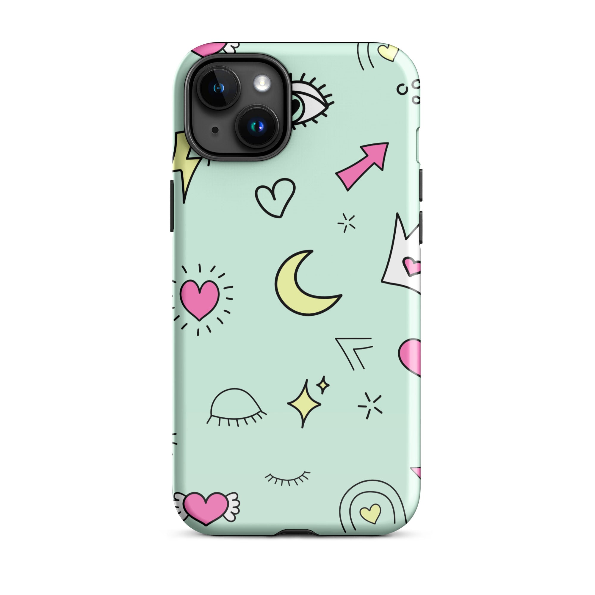 Moon Heart Tough Phone Case for iPhone® 15 Plus front