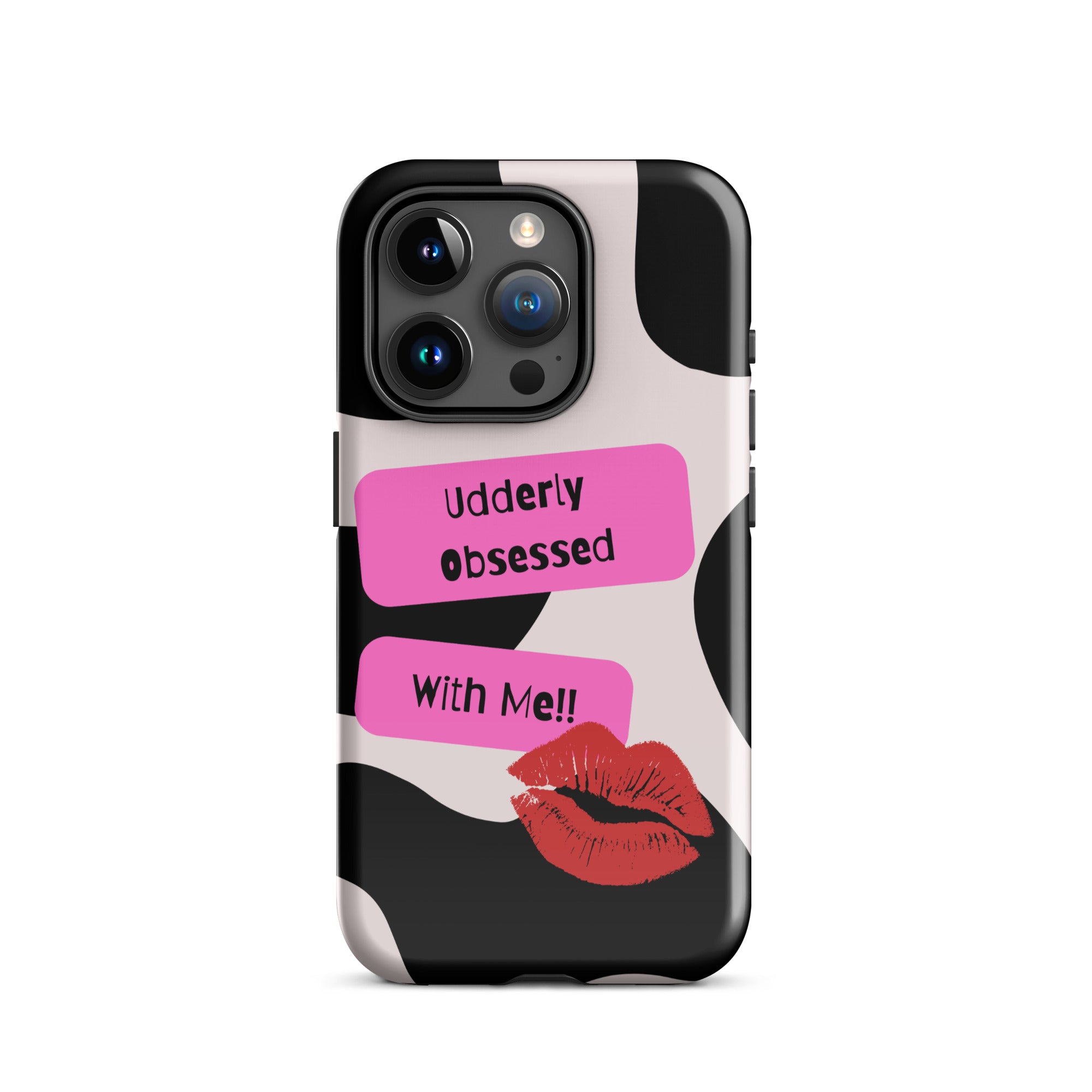 Udderly Obsessed Tough Phone Case for iPhone® 15 Pro front