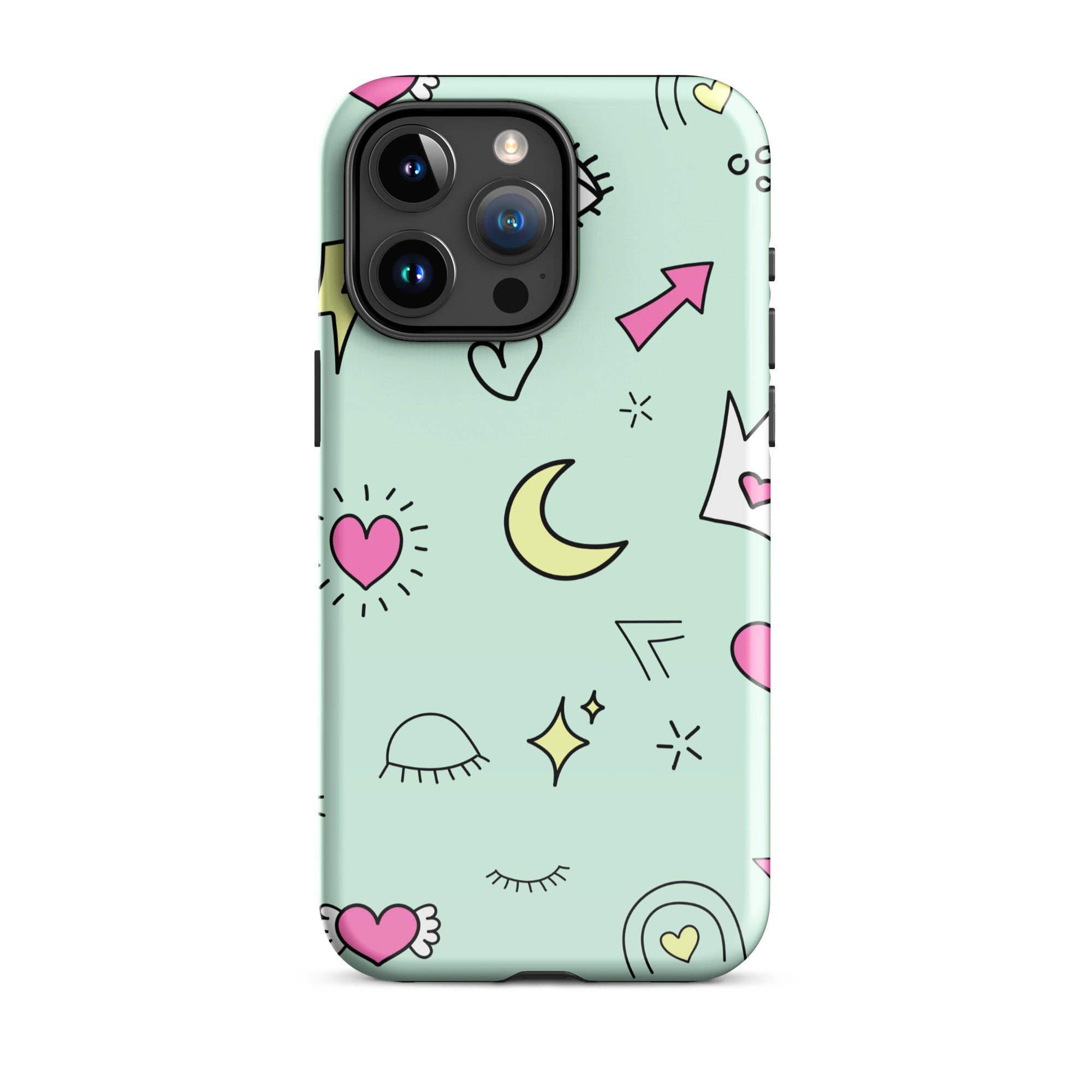 Moon Heart Tough Phone Case for iPhone® 15 Pro Max front
