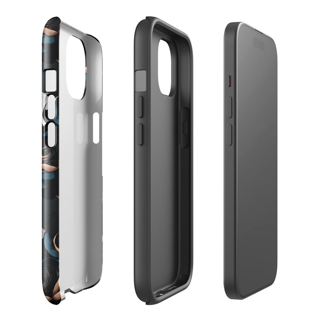 Black Rose Tough Case for iPhone®