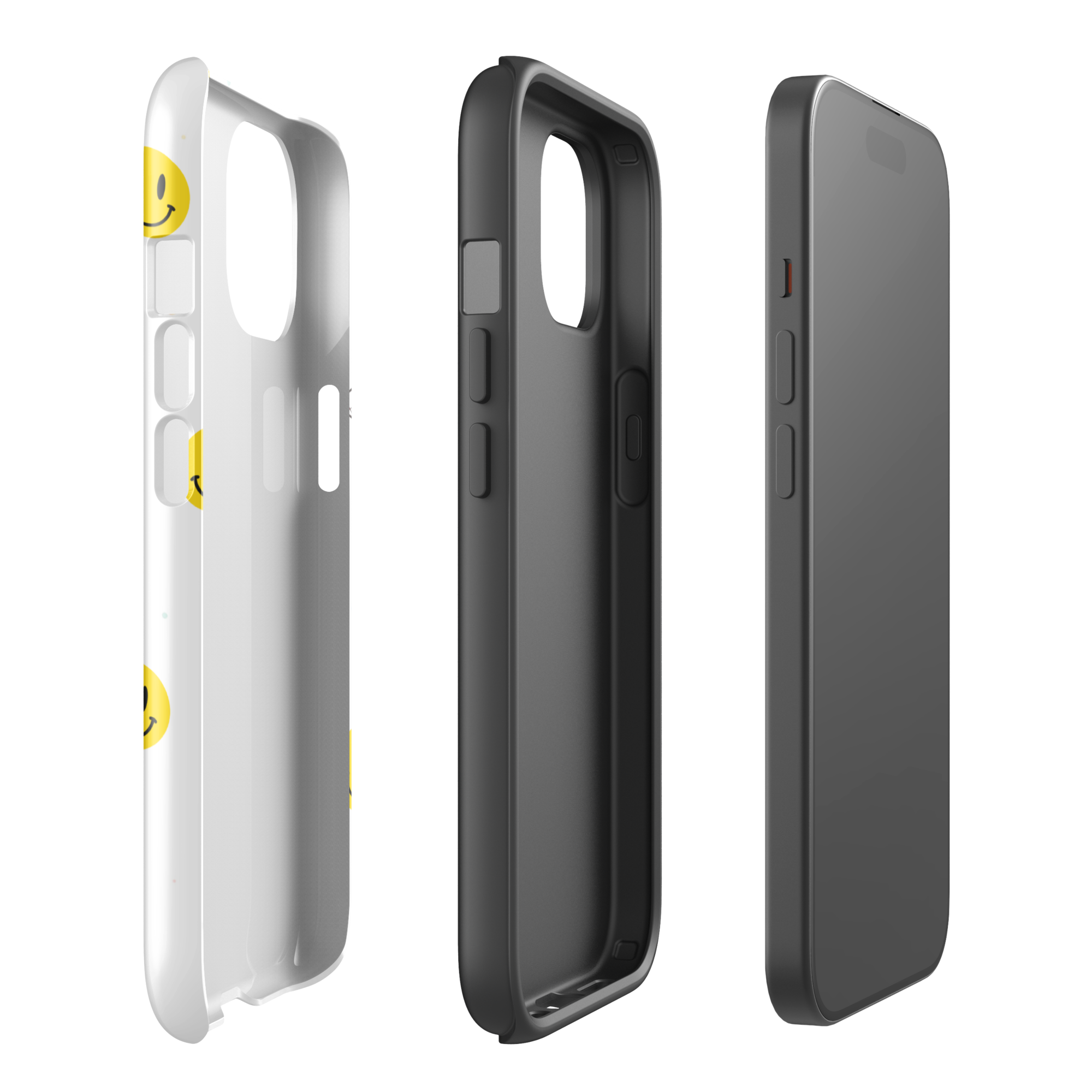 Happy Face Tough Phone Case for iPhone® 15 right