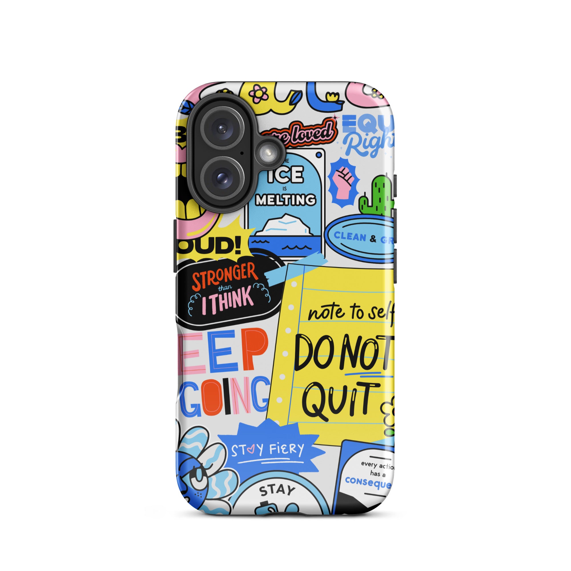 Don't Quit Tough Phone Case for iPhone® 16 front