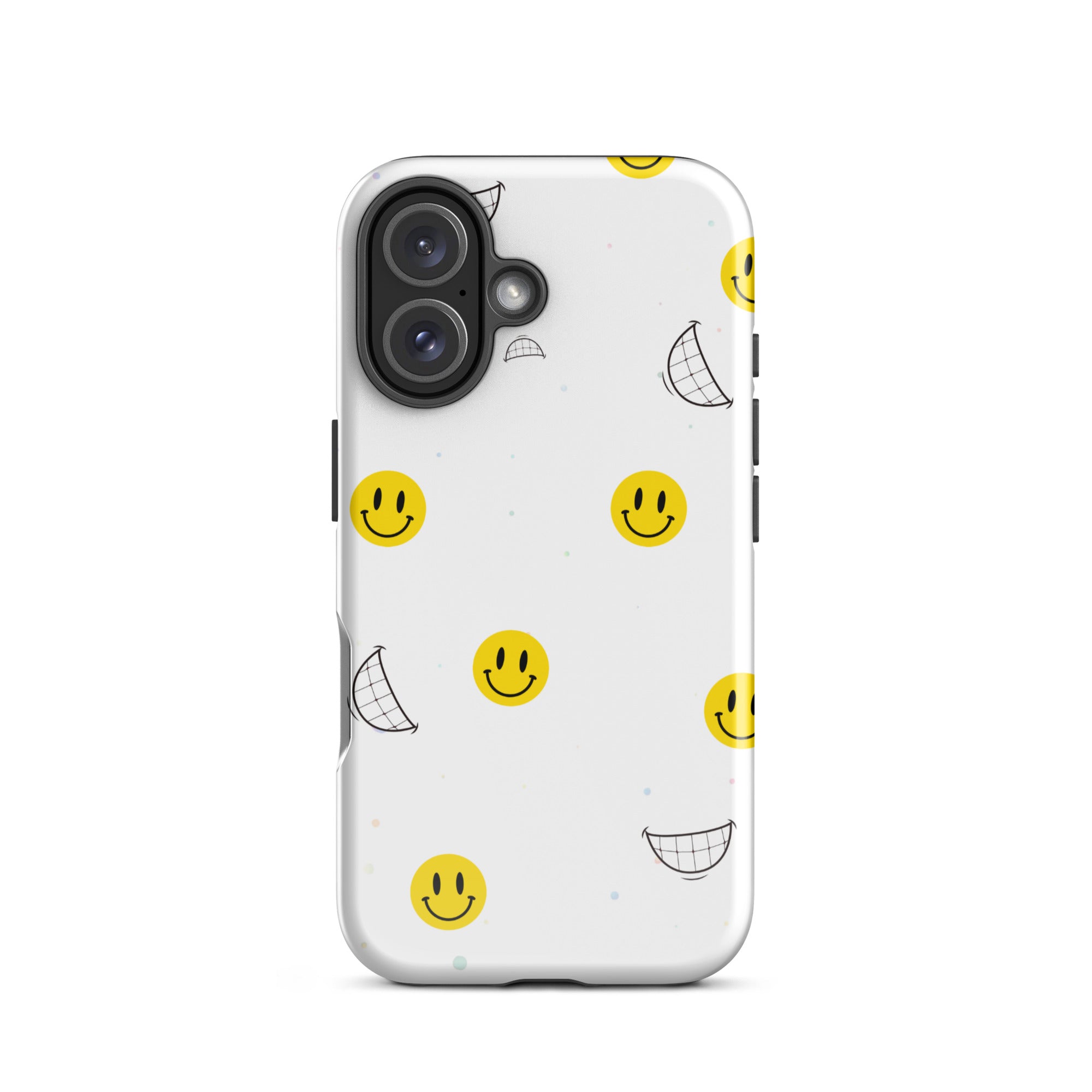 Happy Face Tough Phone Case for iPhone® 16 front