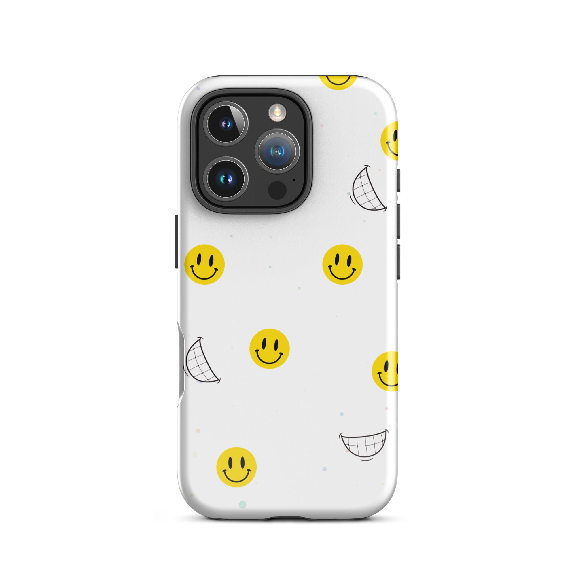 Happy Face Tough Phone Case for iPhone® 16 Pro front