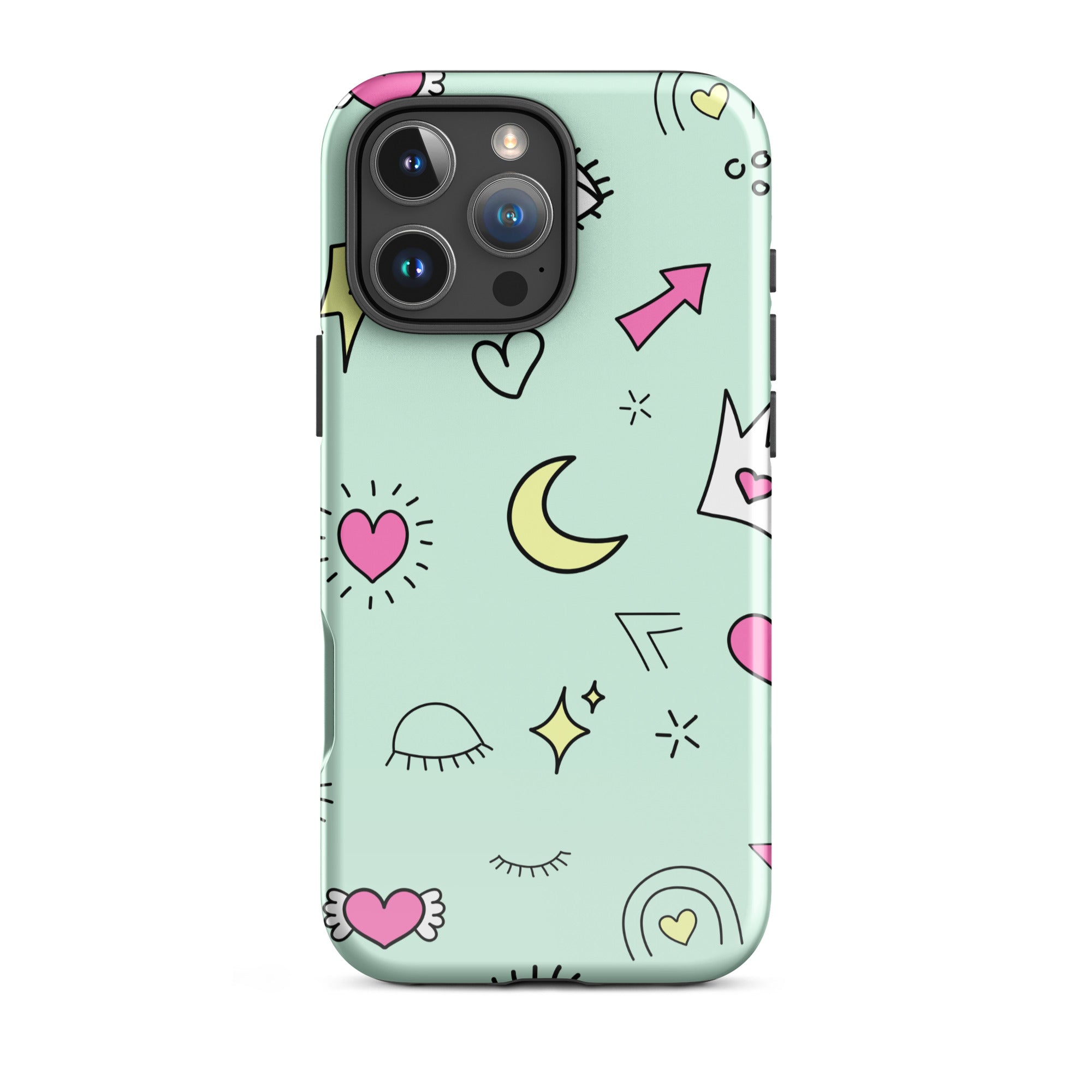 Moon Heart Tough Phone Case for iPhone® 16 Pro Max front 