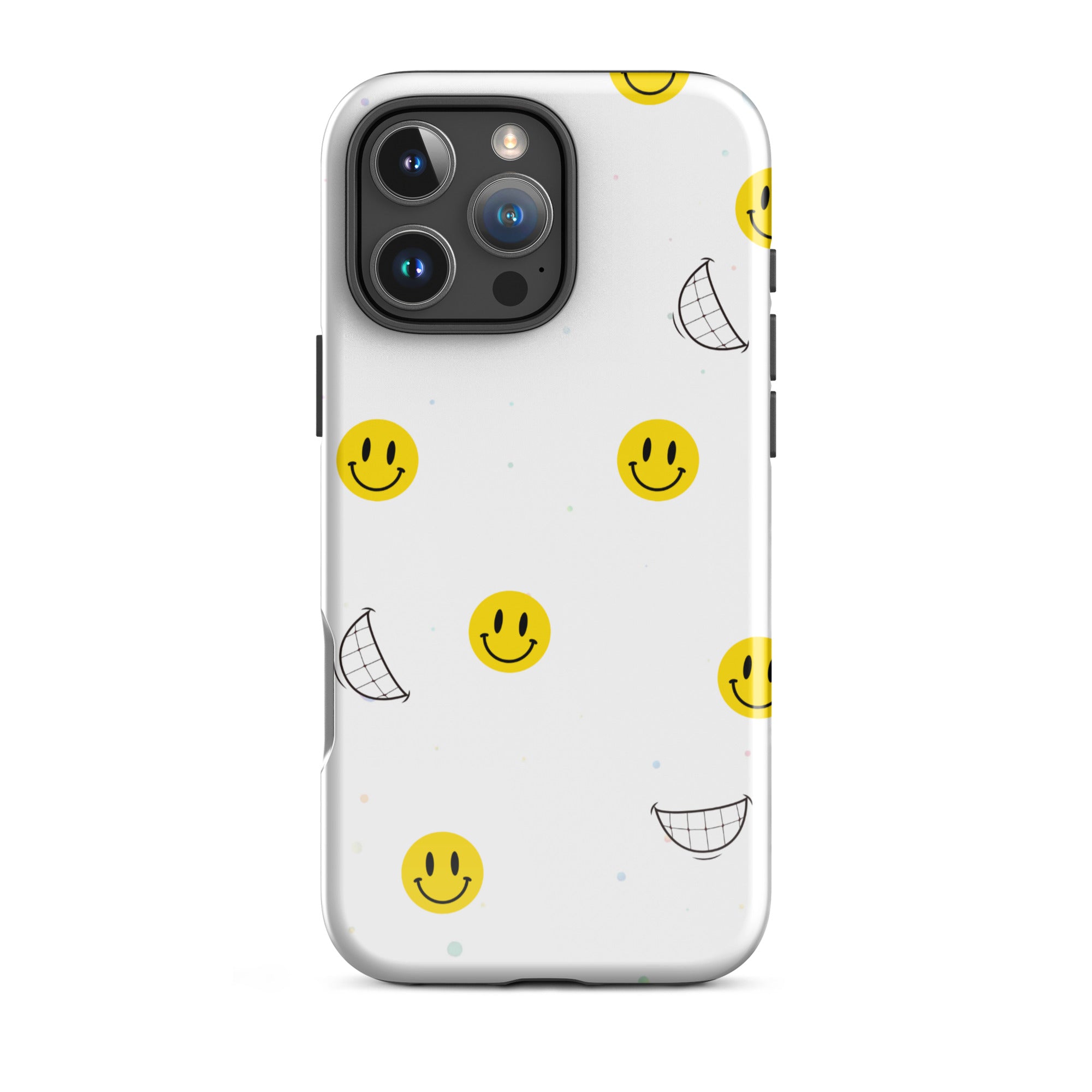 Happy Face Tough Phone Case for iPhone® 16 Pro Max front 