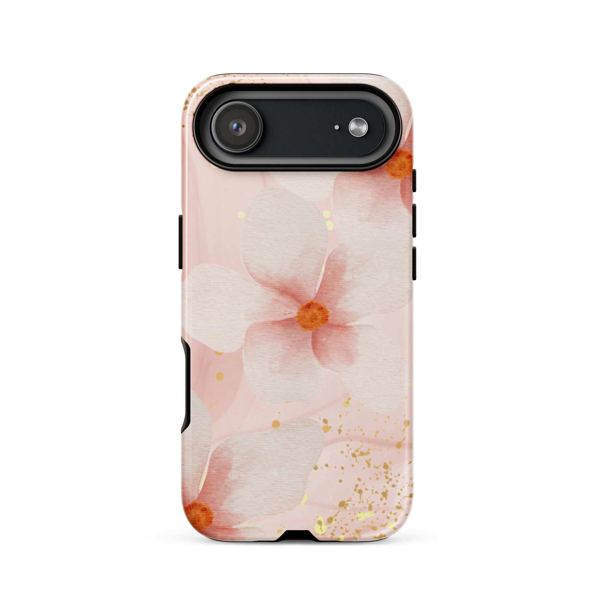 Peach Marble Flowers Tough Phone Case for iPhone® 1 Air front