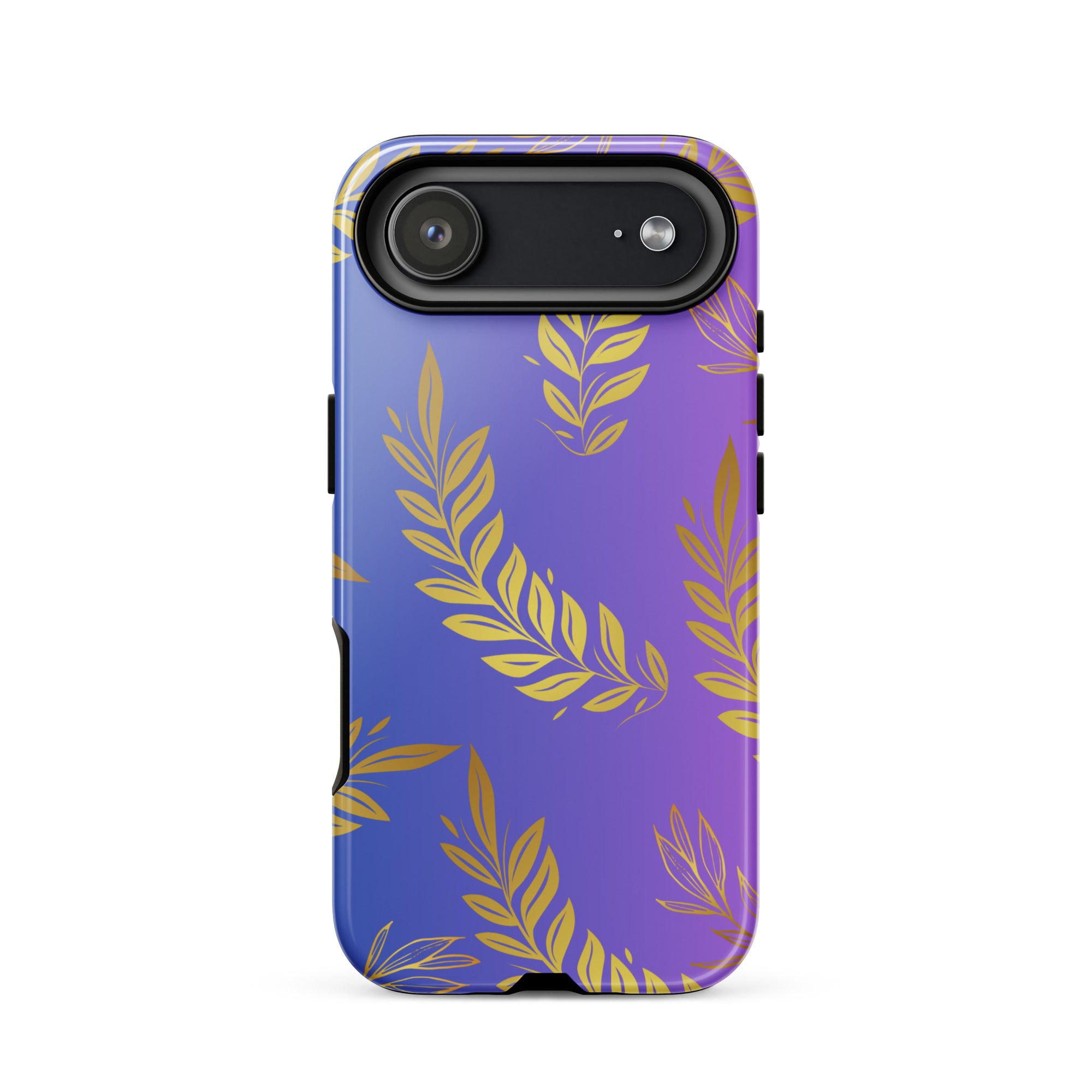 Purple Gold Leaf Tough Phone Case for iPhone® 17 Air front