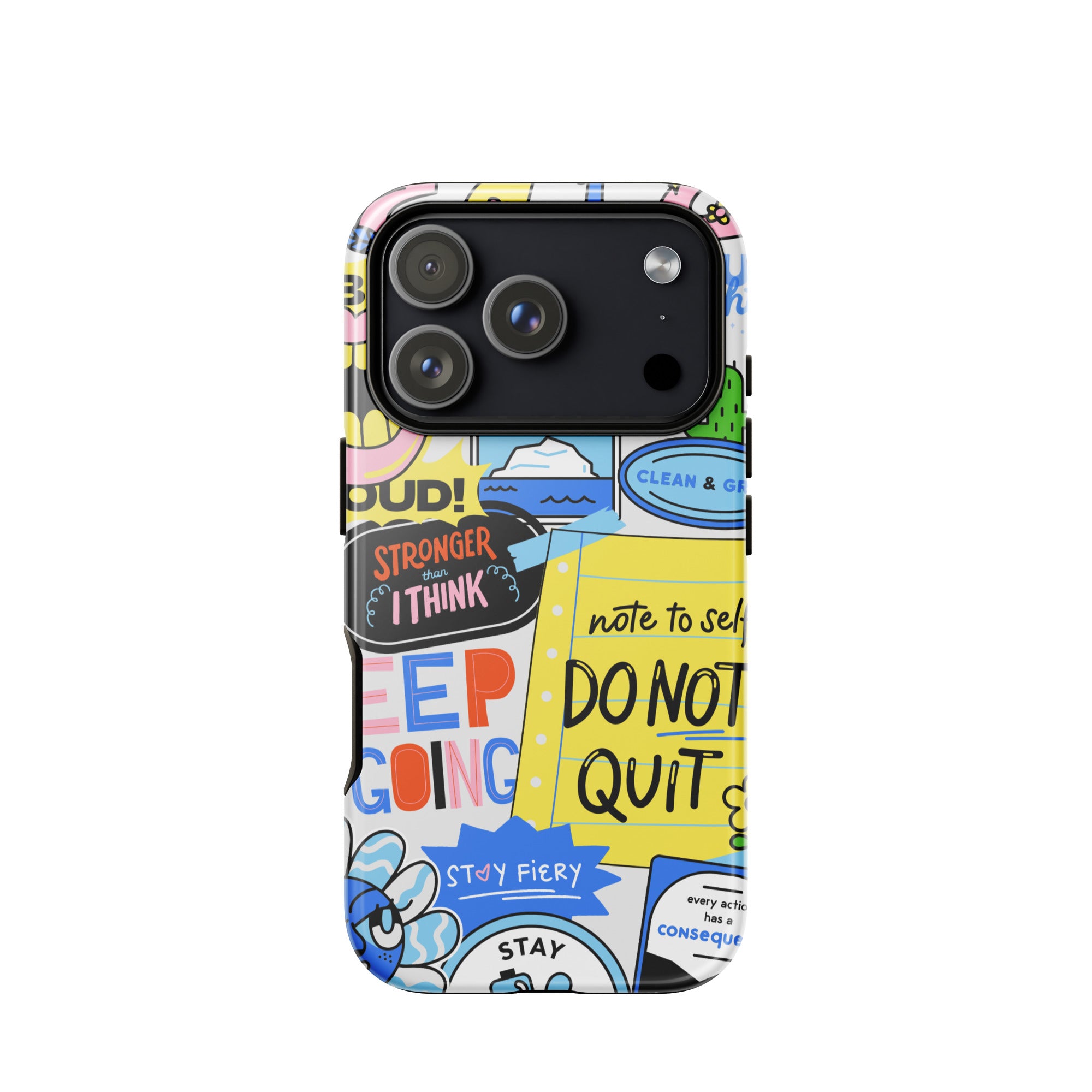 Don't Quit Tough Phone Case for iPhone® 17 Pro front