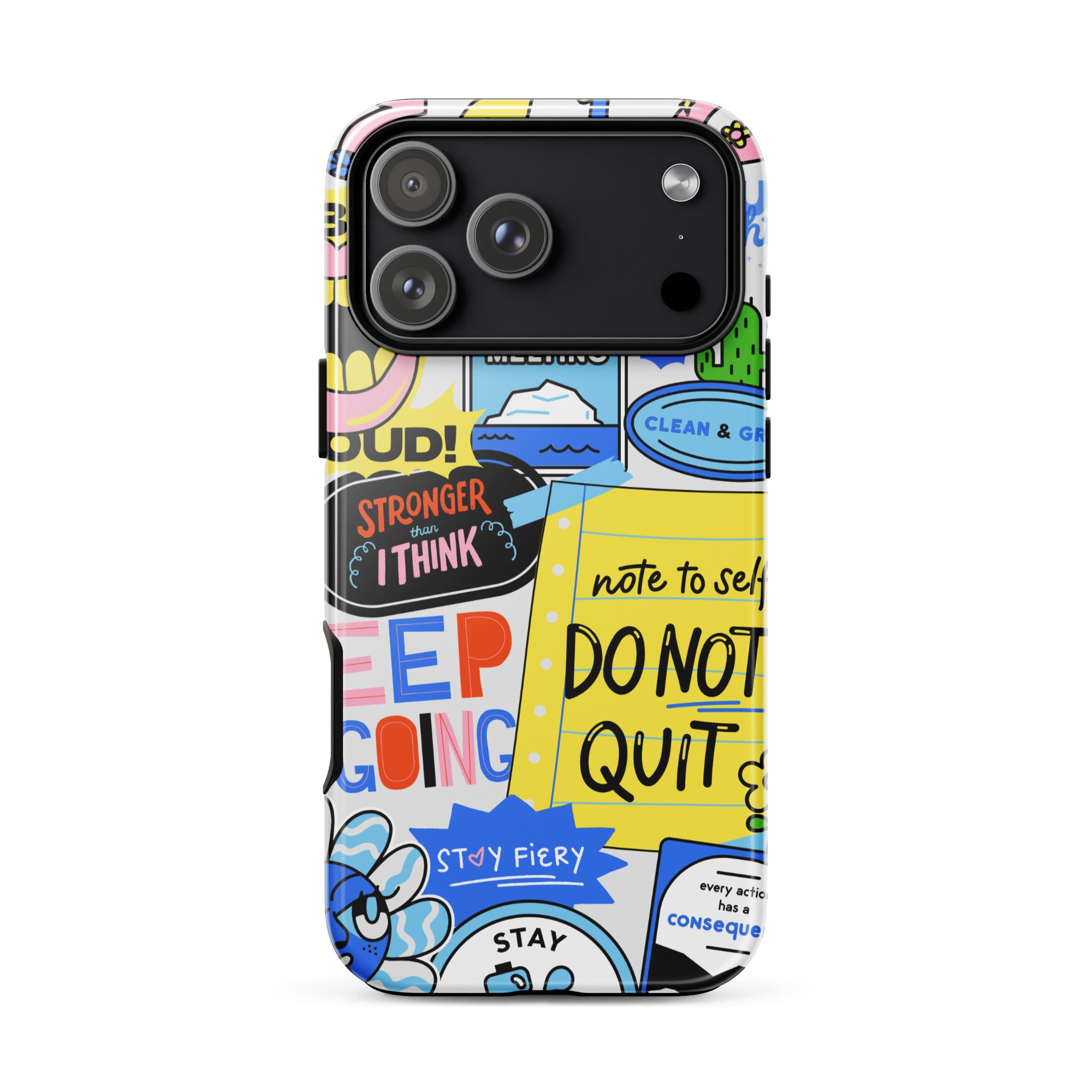 Don't Quit Tough Phone Case for iPhone® 17 Pro Max front
